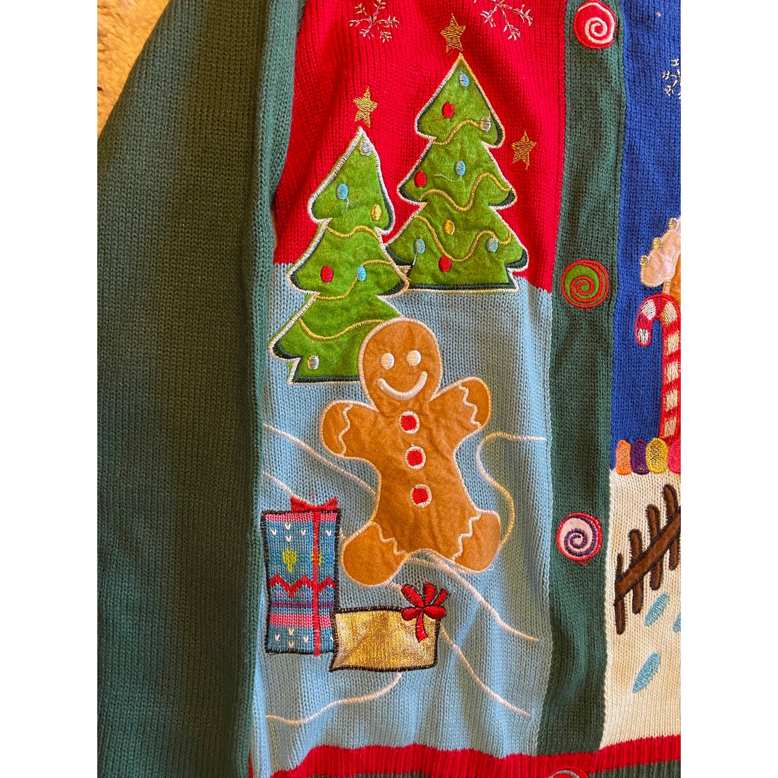 Jolly Sweaters Sz Small Ugly Christmas Sweater Cardigan Euc by Jolly Sweaters - Image 3