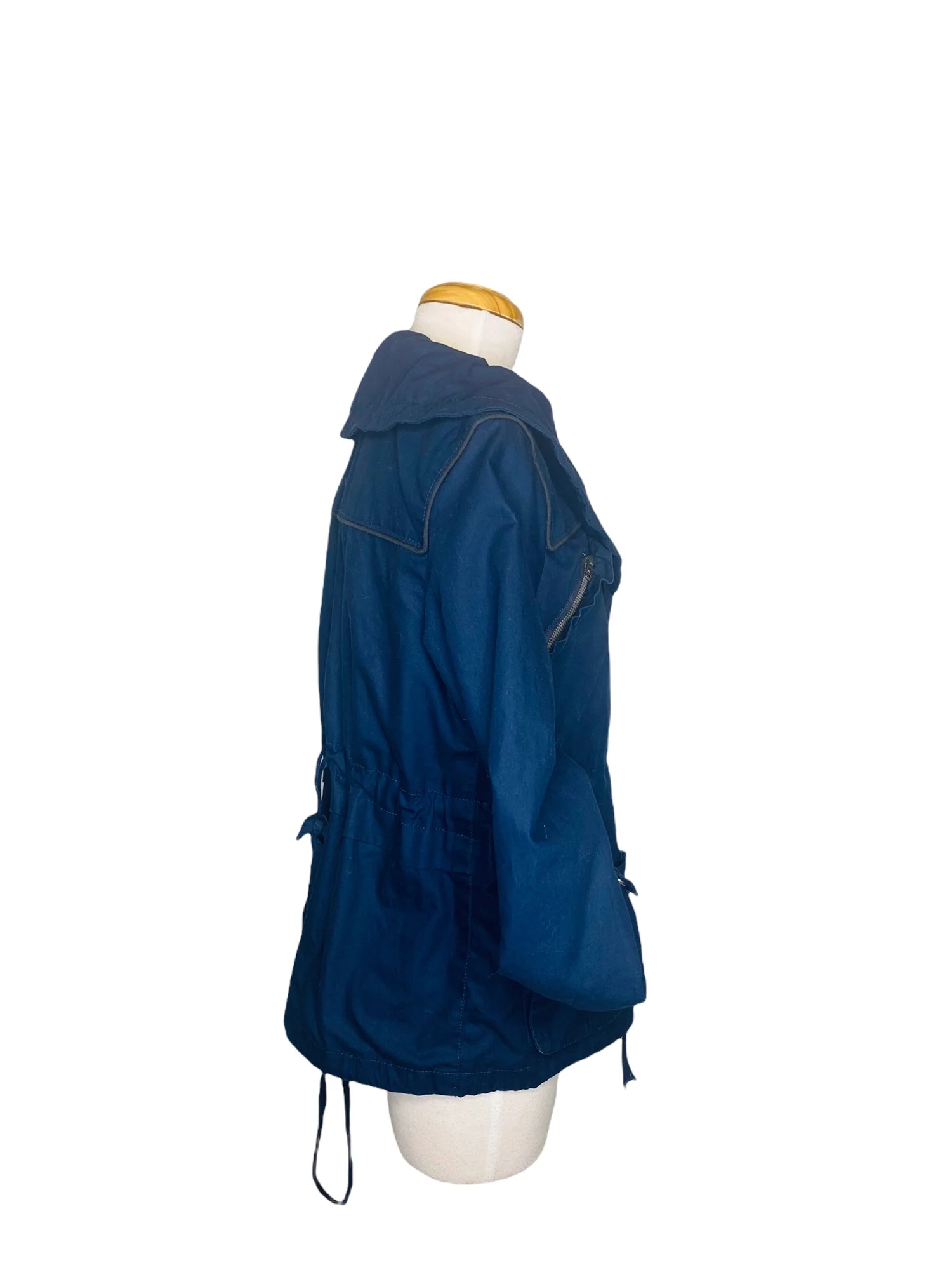 Juicy Couture Trench Coat Short Utility Jacket Navy Blue by Juicy Couture - Image 3