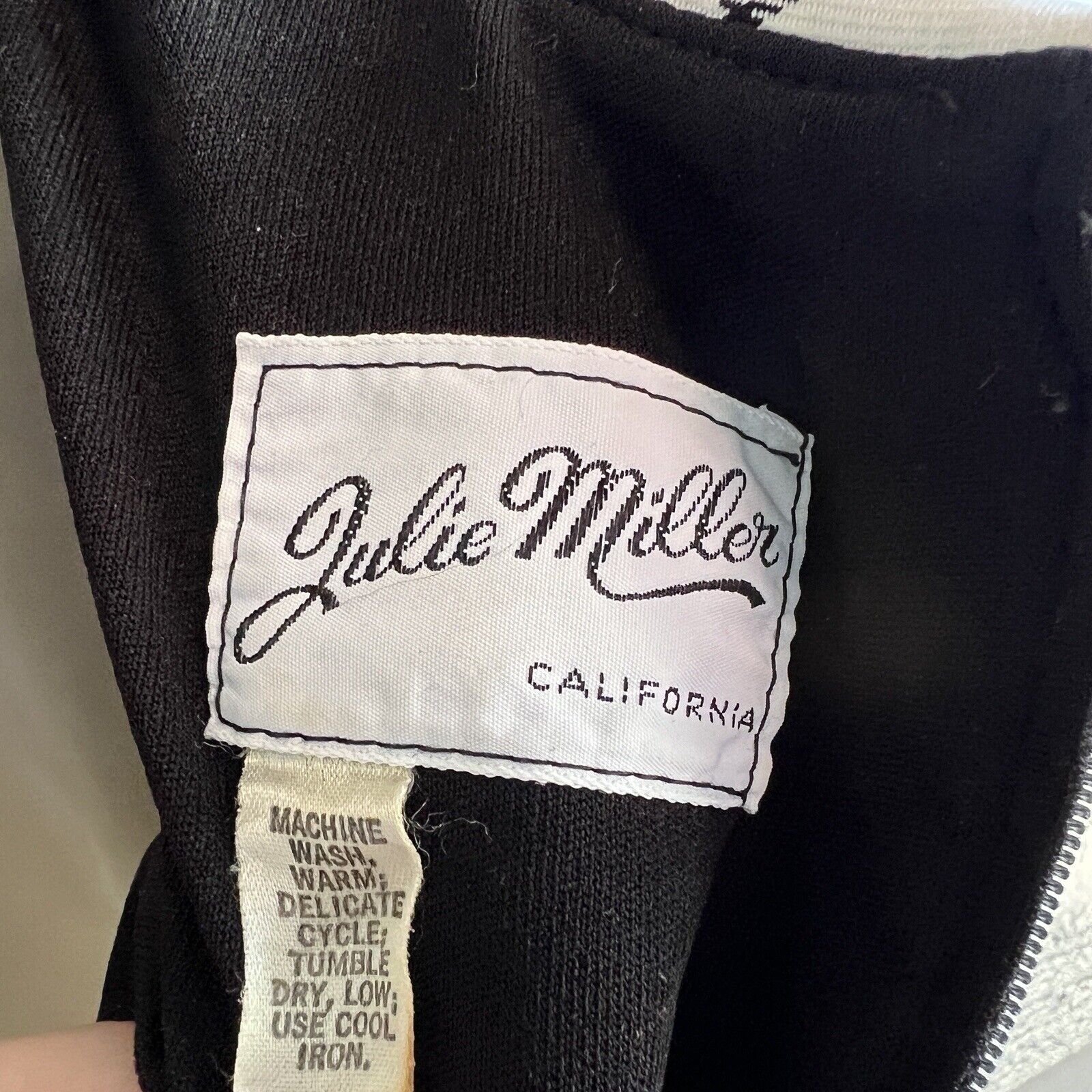 60s Black White Plaid Preppy Secretary Academia Dress By Julie Miller California - Image 10