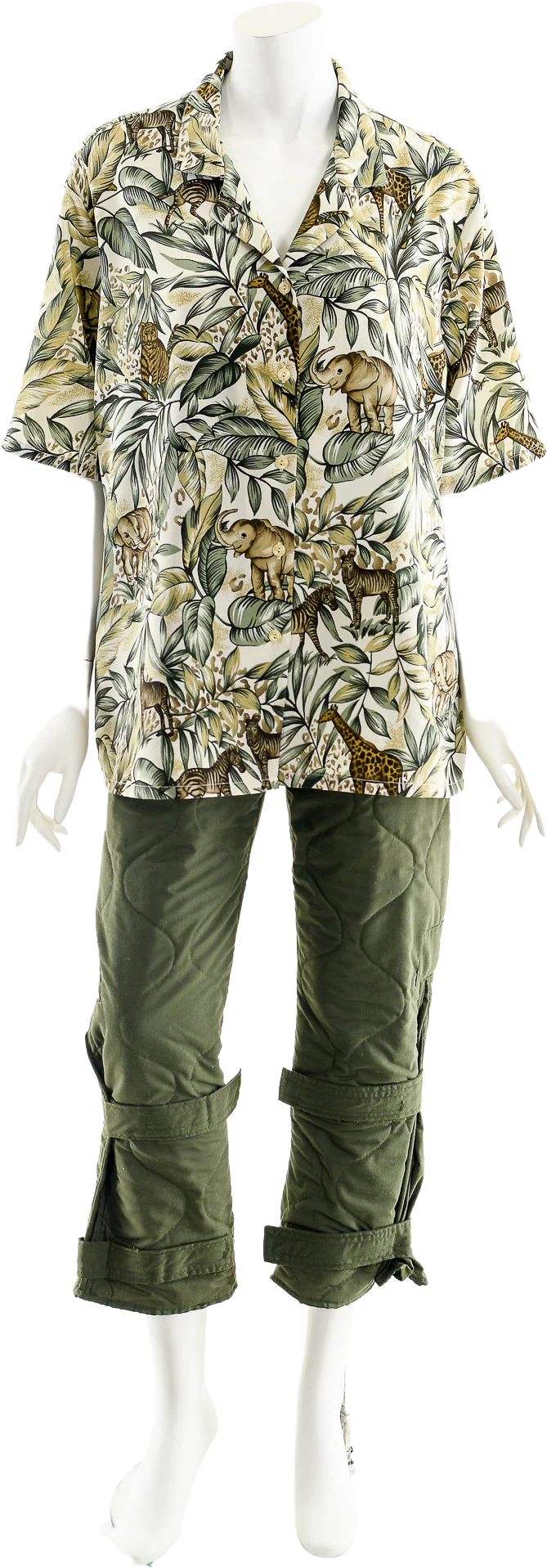 Jungle Animals 80s Printed Blouse