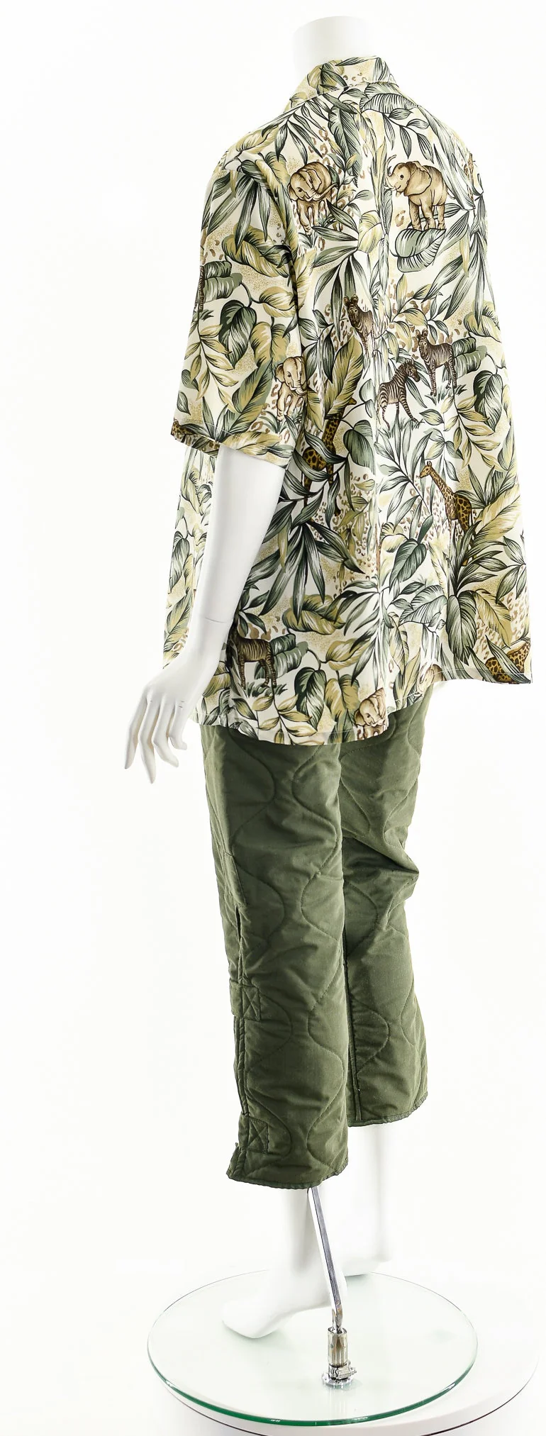 Jungle Animals 80s Printed Blouse - Image 8
