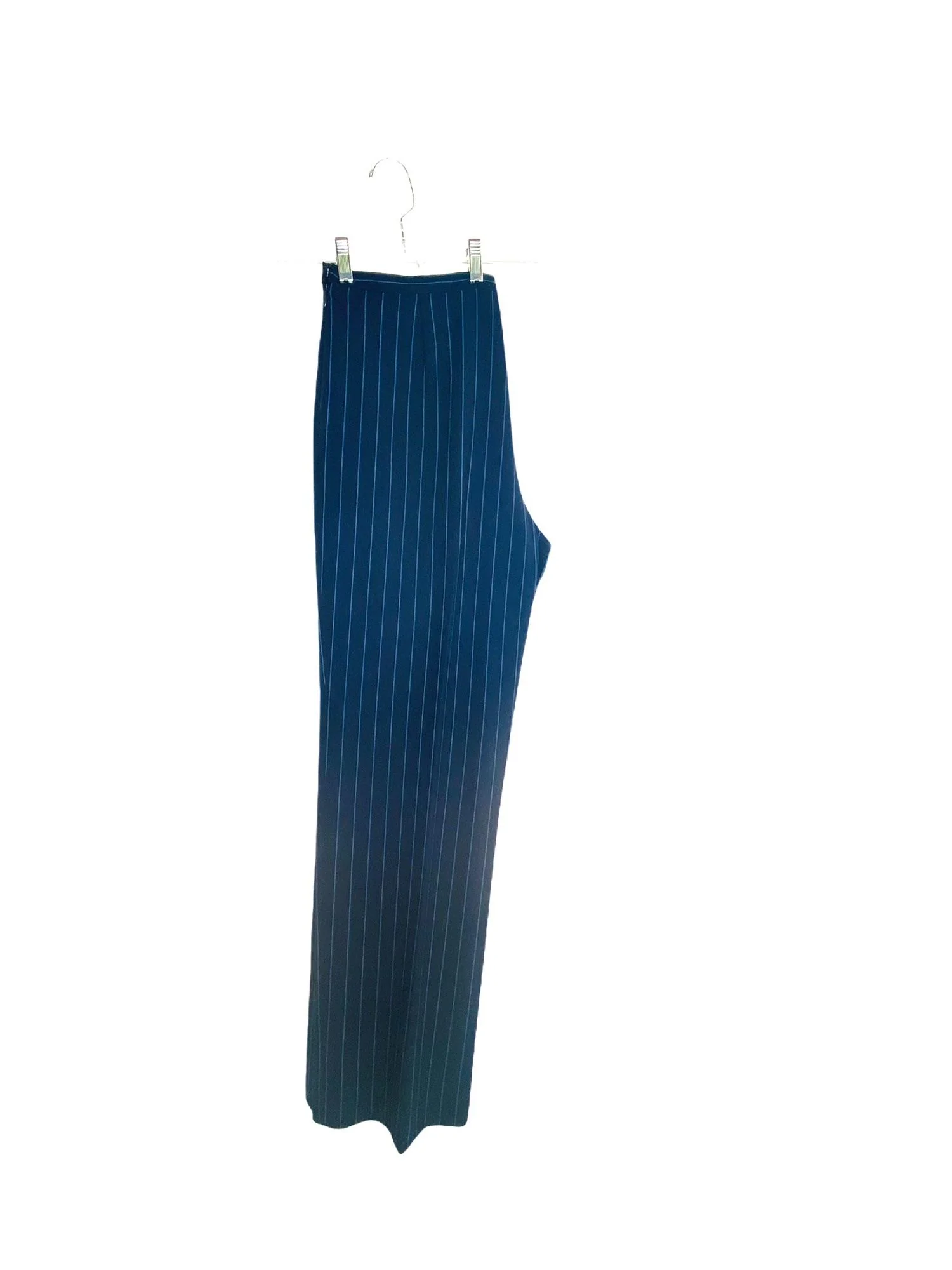 Kasper Classics Vintage Pinstriped Pants Navy by Kasper Classics - Image 3