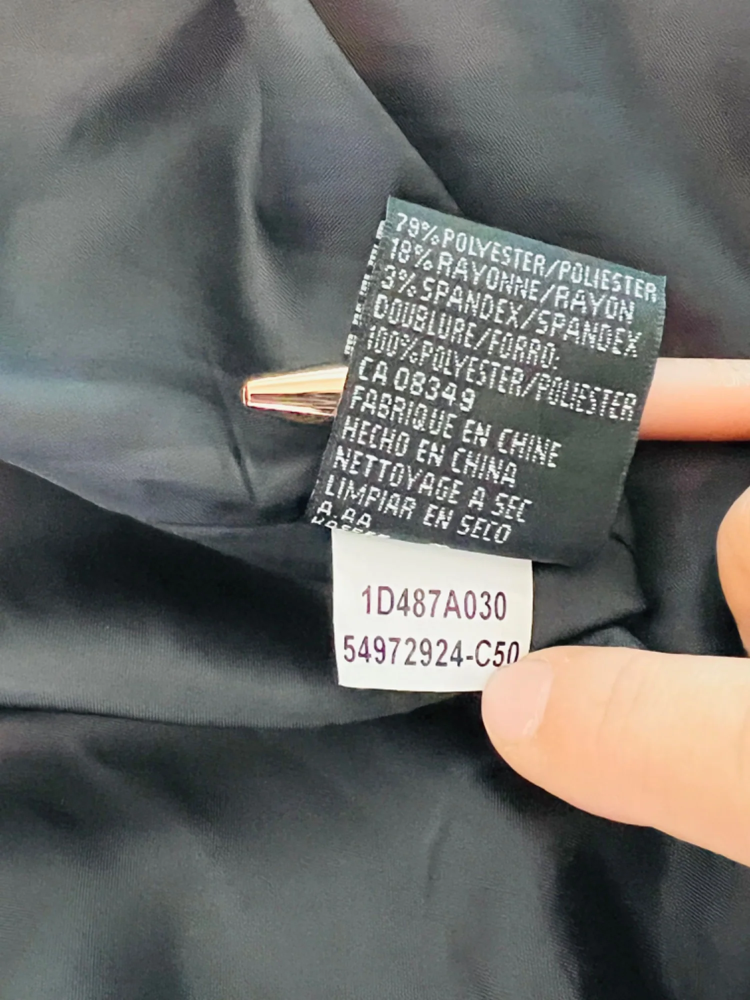 Kasper Tailored Blazer Pleated Waist Shield Buttons and Stitching by Kasper - Image 11
