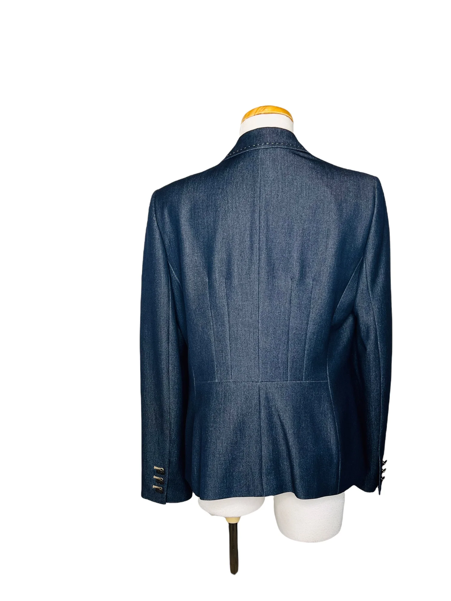 Kasper Tailored Blazer Pleated Waist Shield Buttons and Stitching by Kasper - Image 7