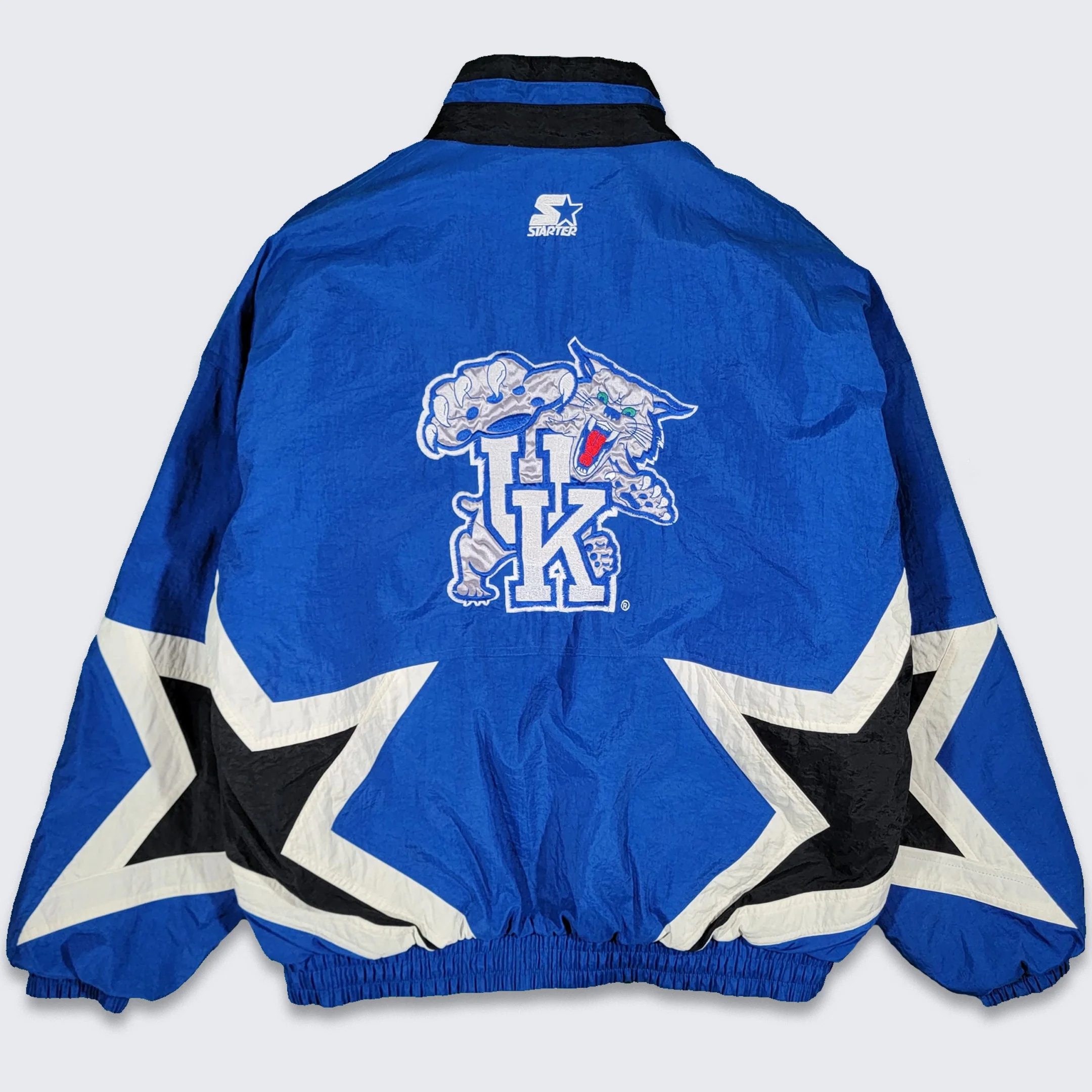 Kentucky Wildcats Vintage 90s Starter Jacket Rare Star Design Uk College University Coat Size Men's Large by Starter - Image 3