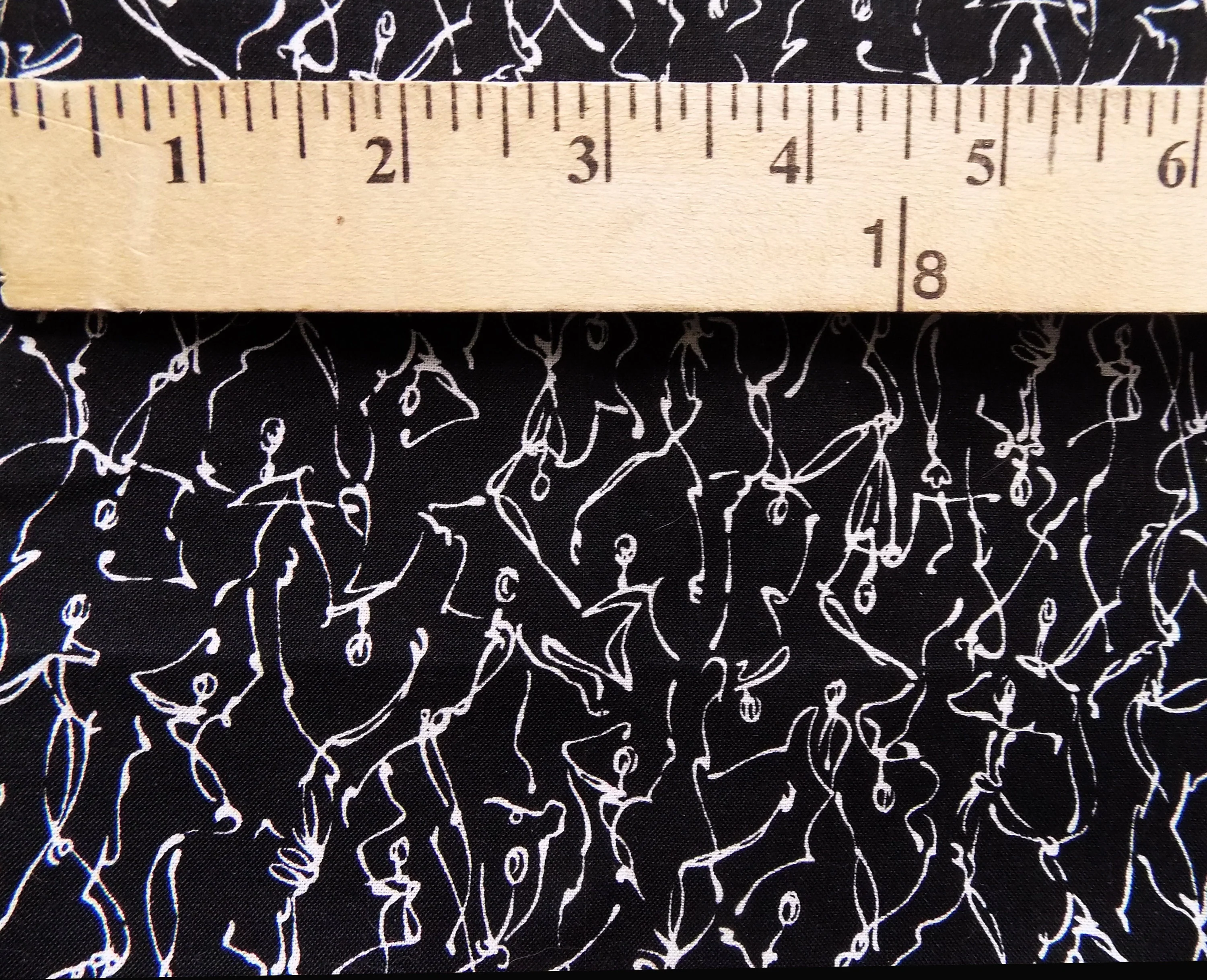 Kings Road Cotton Remnant for Mask Masking Quilts Halloween 44. 5" X 18" - Image 2