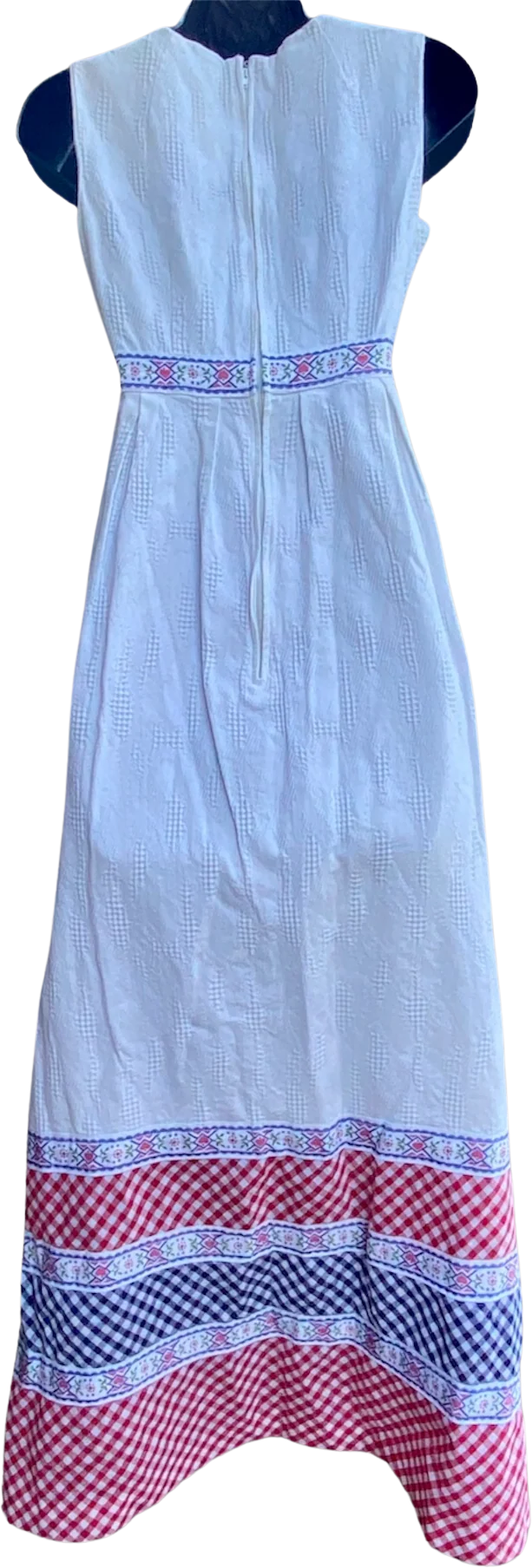 Kollection White Textured/ Gingham Dress - Image 2