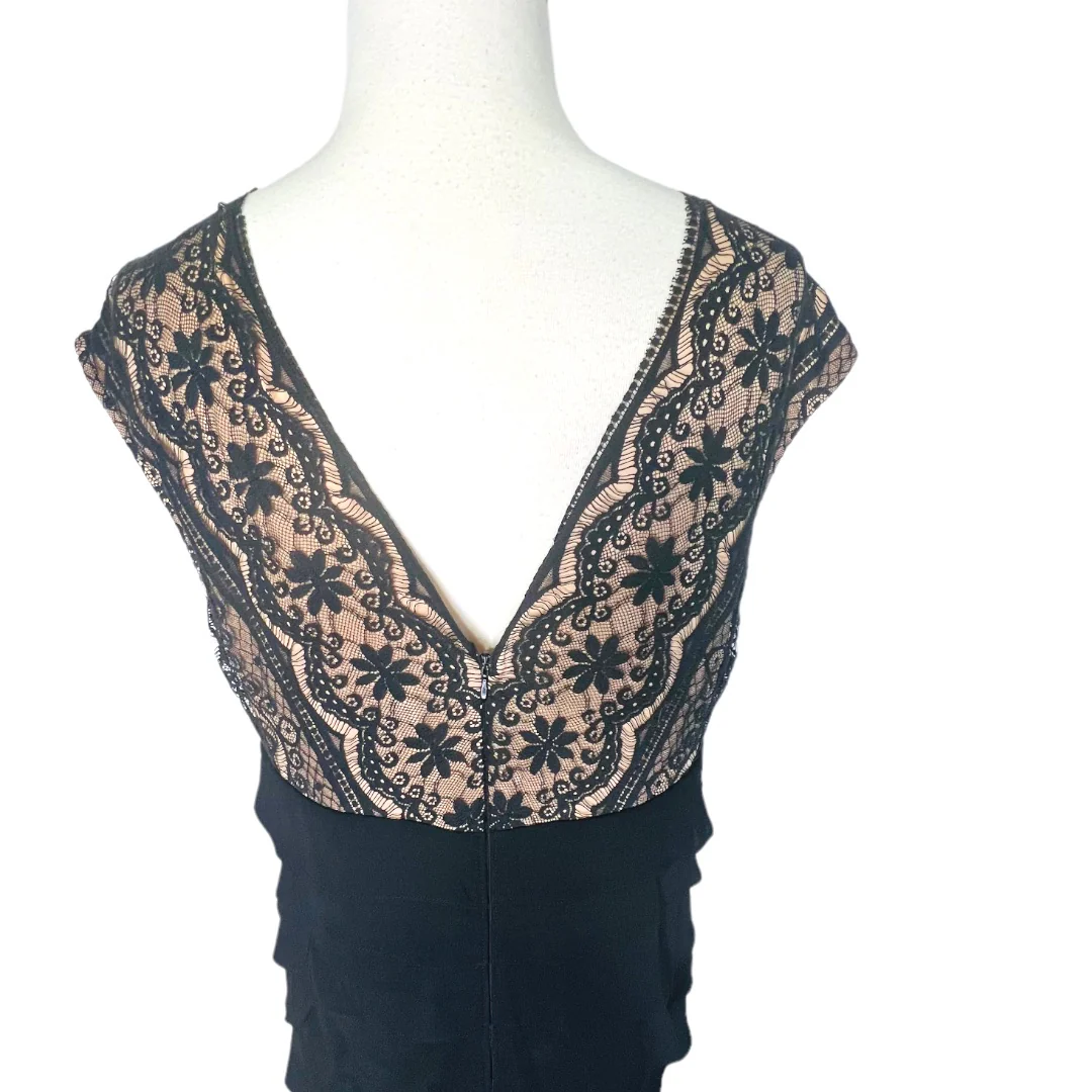 Lace Ruffle Tiered Dress Size 14 by Adrianna Papell - Image 8