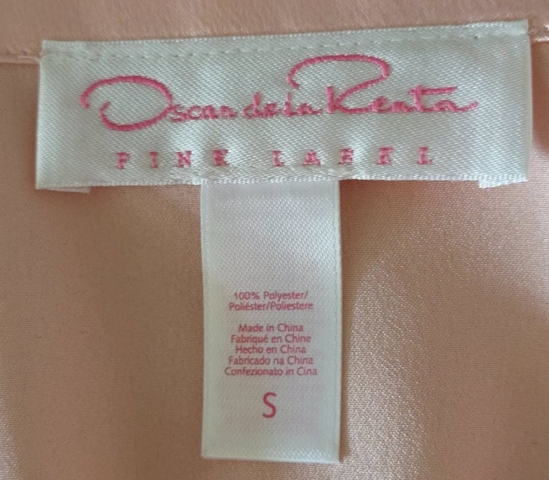 Lacey Button Front Pink Nightgown by Oscar De La Renta - Image 6