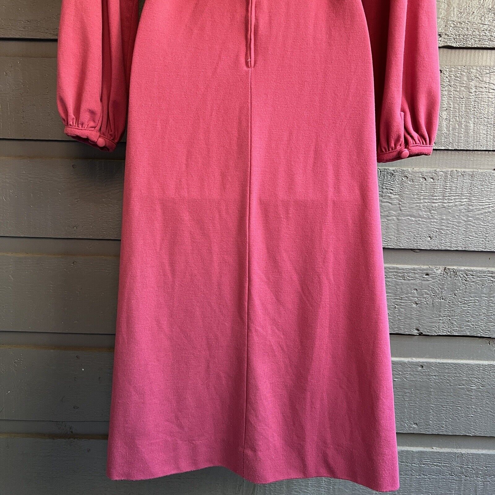 Lady Laura by Toni Todd Vintage 70s Mauve Pleated Tie Knit Hostess Maxi Dress by Lady Laura - Image 10