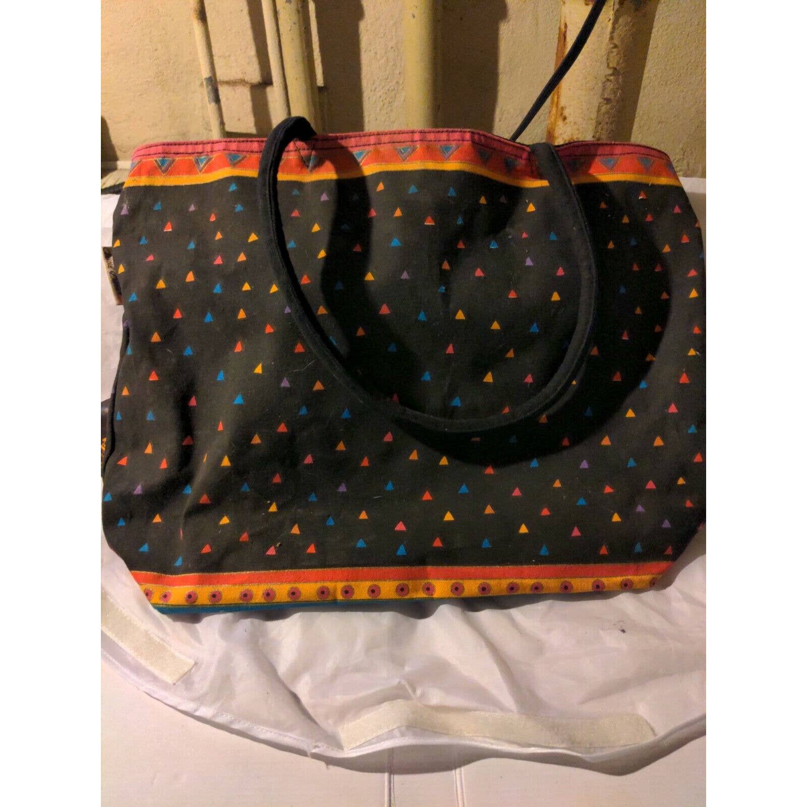 Large Cat Tote Bag Cotton Canvas Feline Friends by Laurel Burch - Image 8