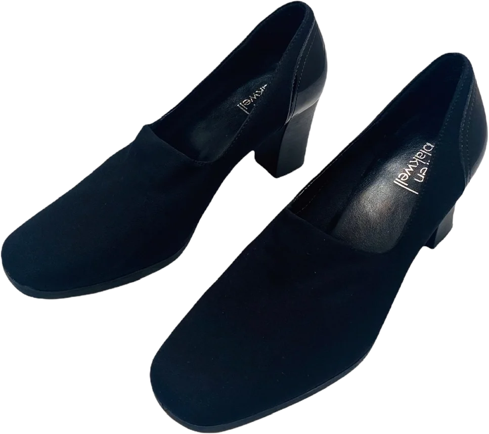 Lauren Blackwell Womens Black Heels Two Toned Career Wear Taylor Black by Lauren Blackwell