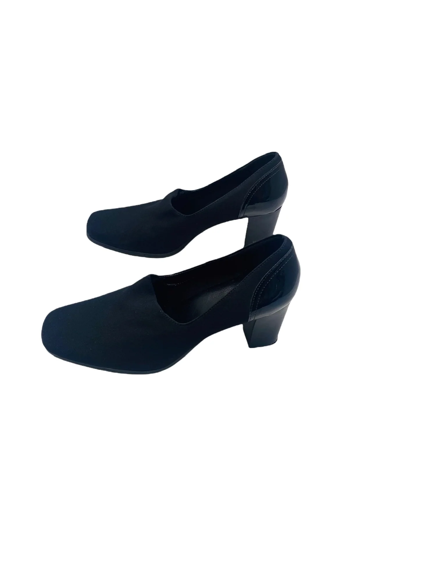 Lauren Blackwell Womens Black Heels Two Toned Career Wear Taylor Black by Lauren Blackwell - Image 3