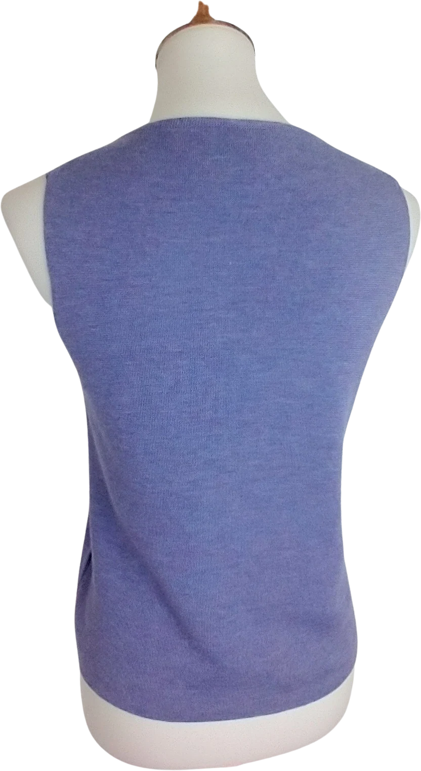 Lavender Merino Wool Top By Eileen Fisher - Image 2