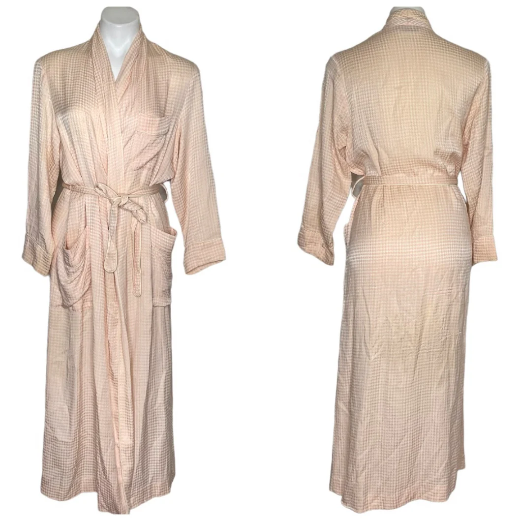 Le Connaisseur 100% Silk Peach Herringbone Prin By Christian Dior - Image 8