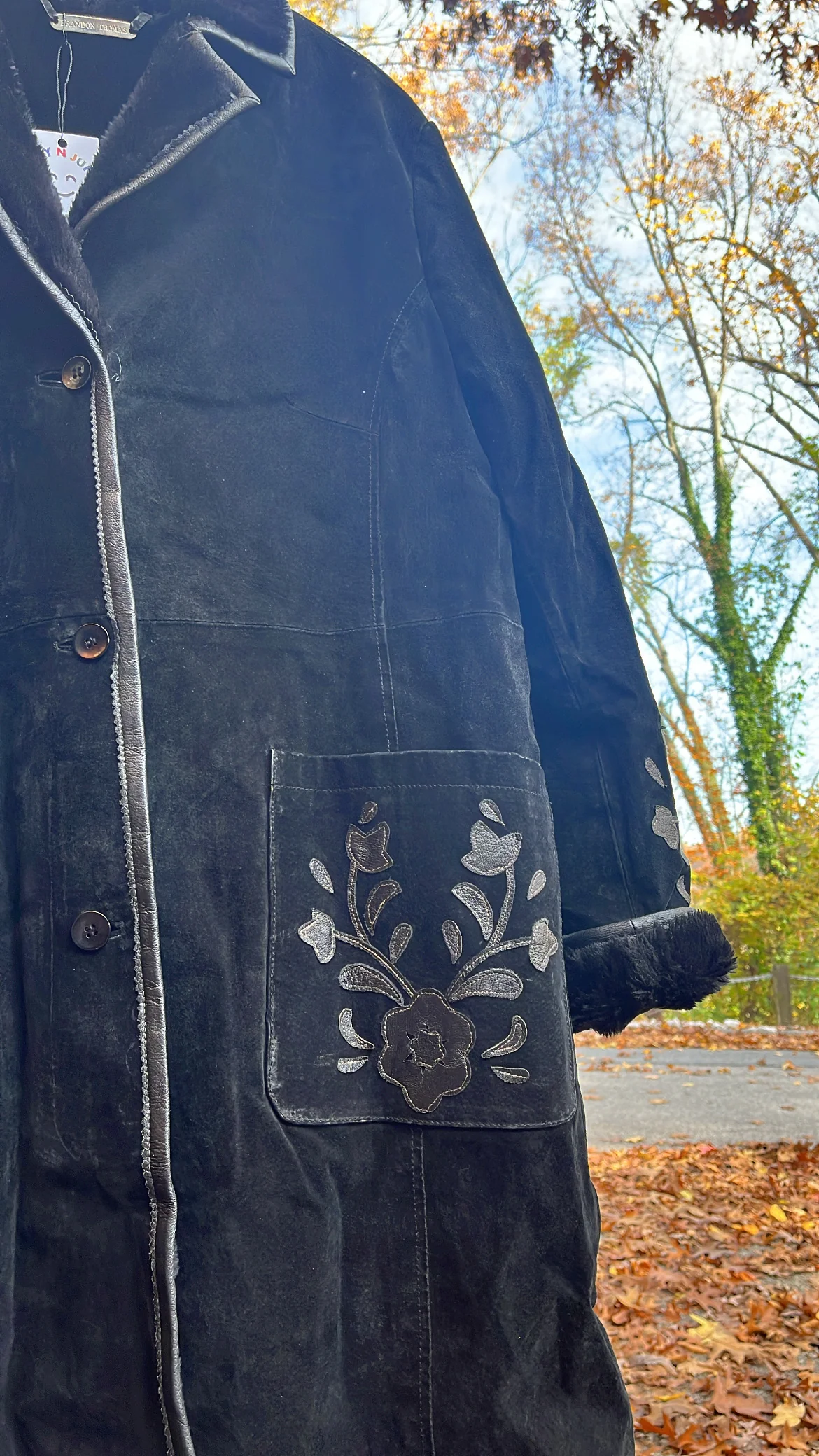 Leather Trench Coat - Image 3