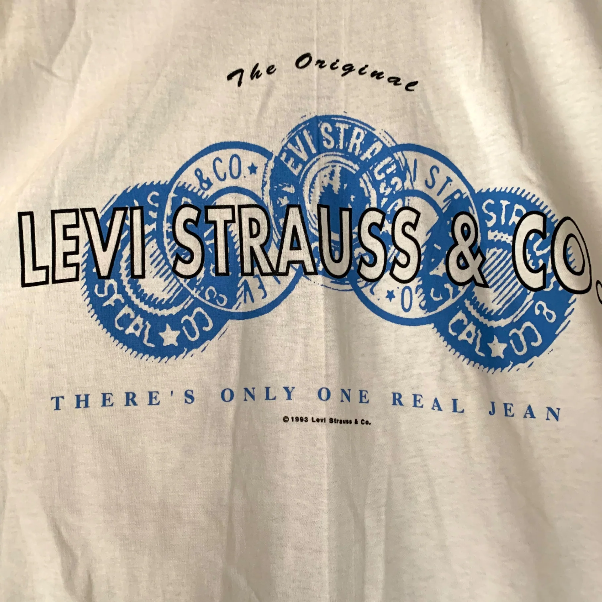 Levi Nos Graphic T-Shirt Medium Single Stitch Irregular Flaw Please Read Vintage by Levi's - Image 3