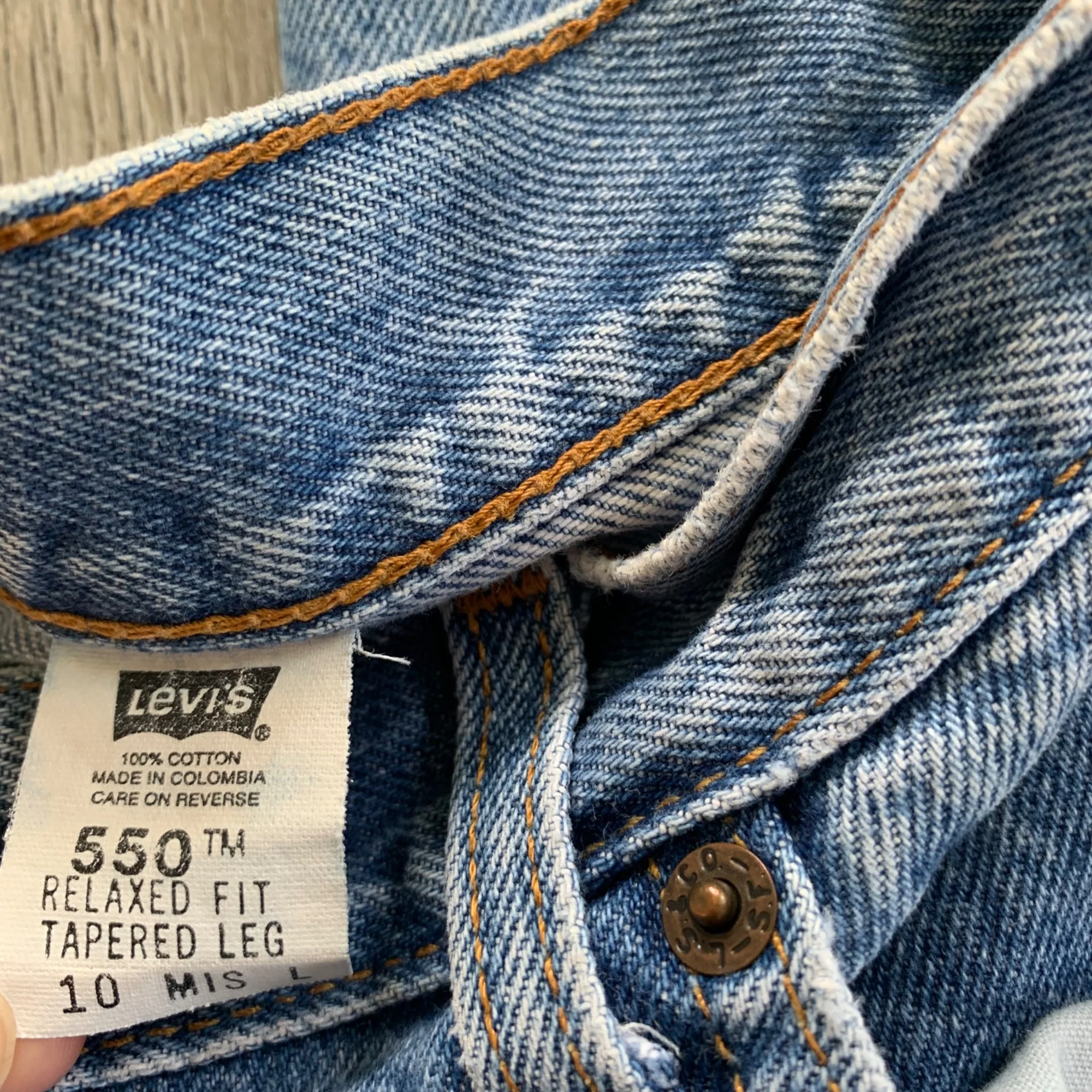 Levi's High Rise 550 Relaxed Worn In Denim Jeans By Levi's - Image 7