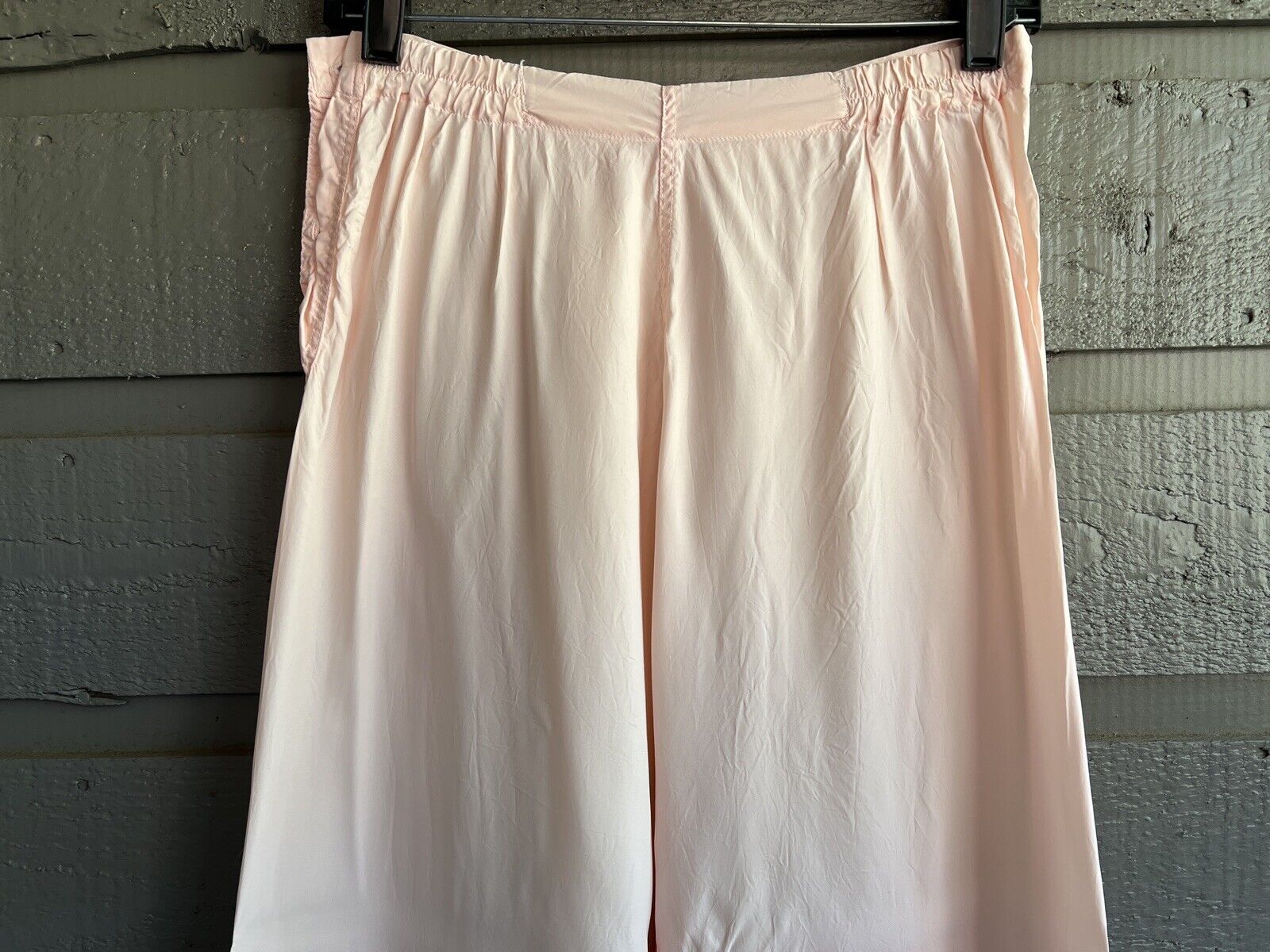 50s Bubble Gum Pink Nylon Pajamas Pjs Top Pants Set By Lewis Frimel - Image 11