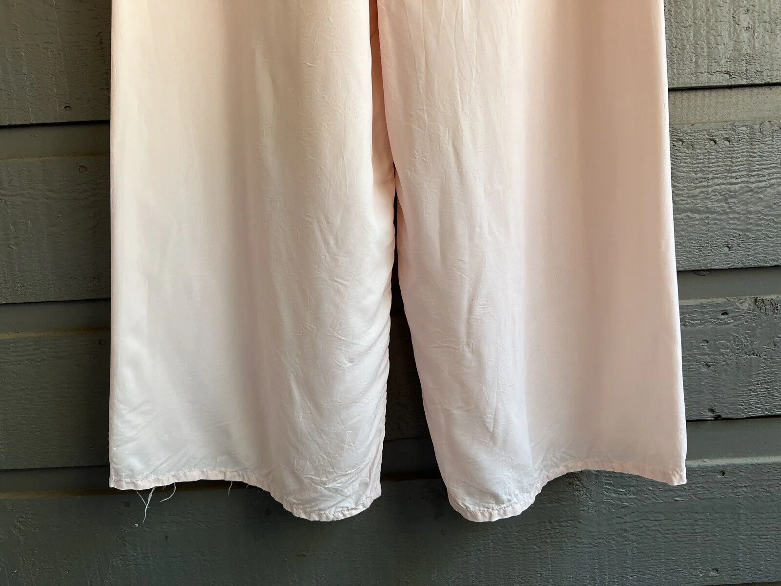 50s Bubble Gum Pink Nylon Pajamas Pjs Top Pants Set By Lewis Frimel - Image 12
