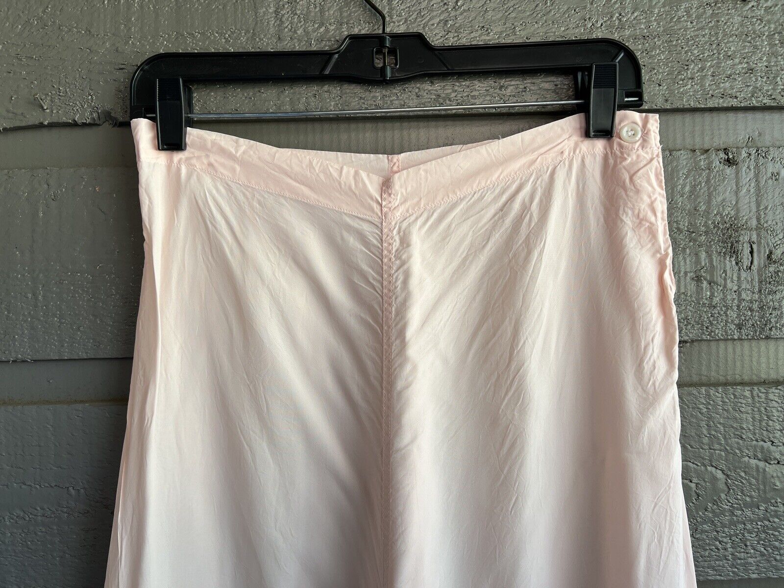 50s Bubble Gum Pink Nylon Pajamas Pjs Top Pants Set By Lewis Frimel - Image 8