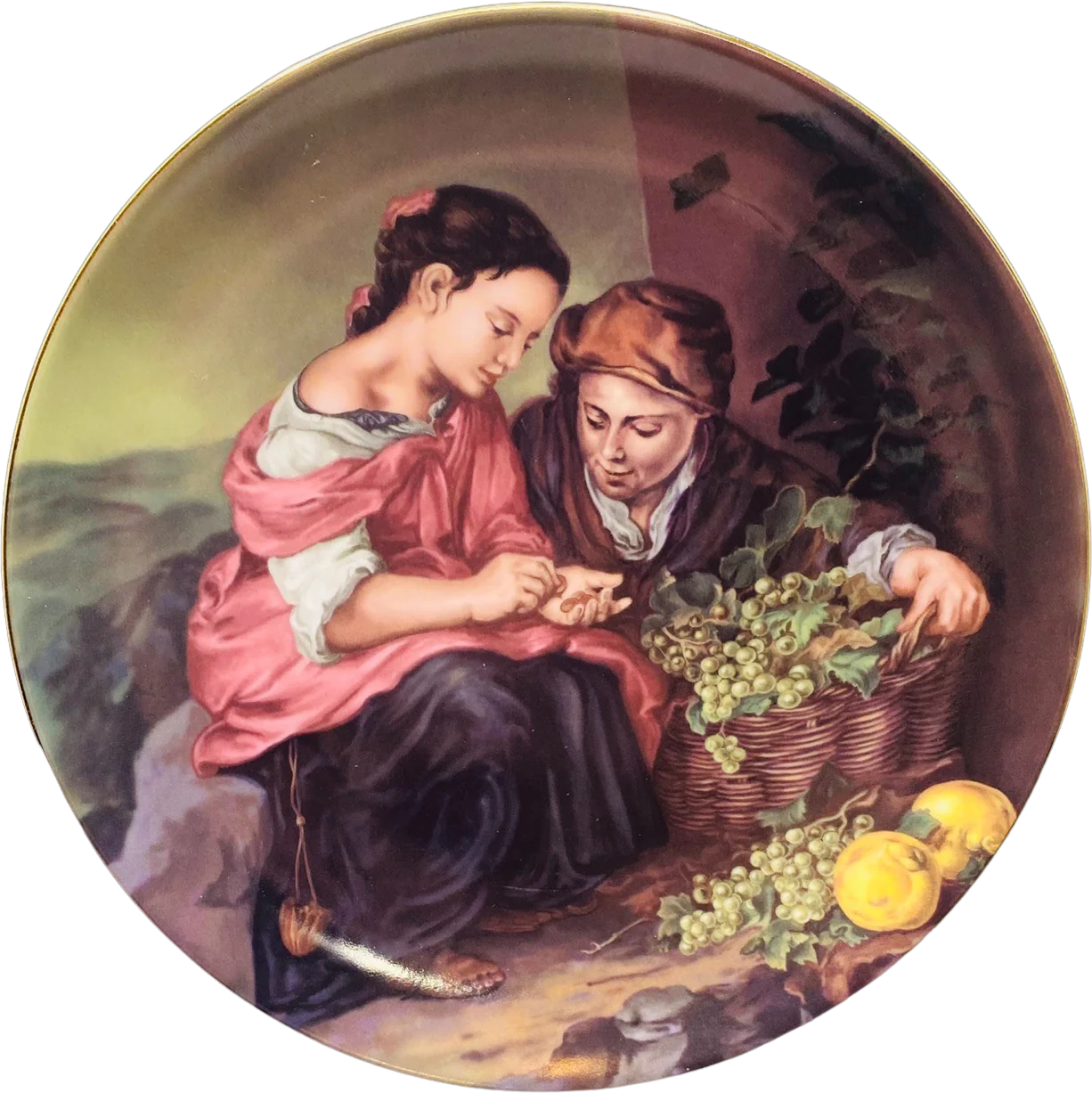Lg Images Porcelaine Plate The Little Fruit Seller Painting by Bartolomé Esteban Murillo by Lg Images Porcelaine By Bartolomé Esteban Murillo