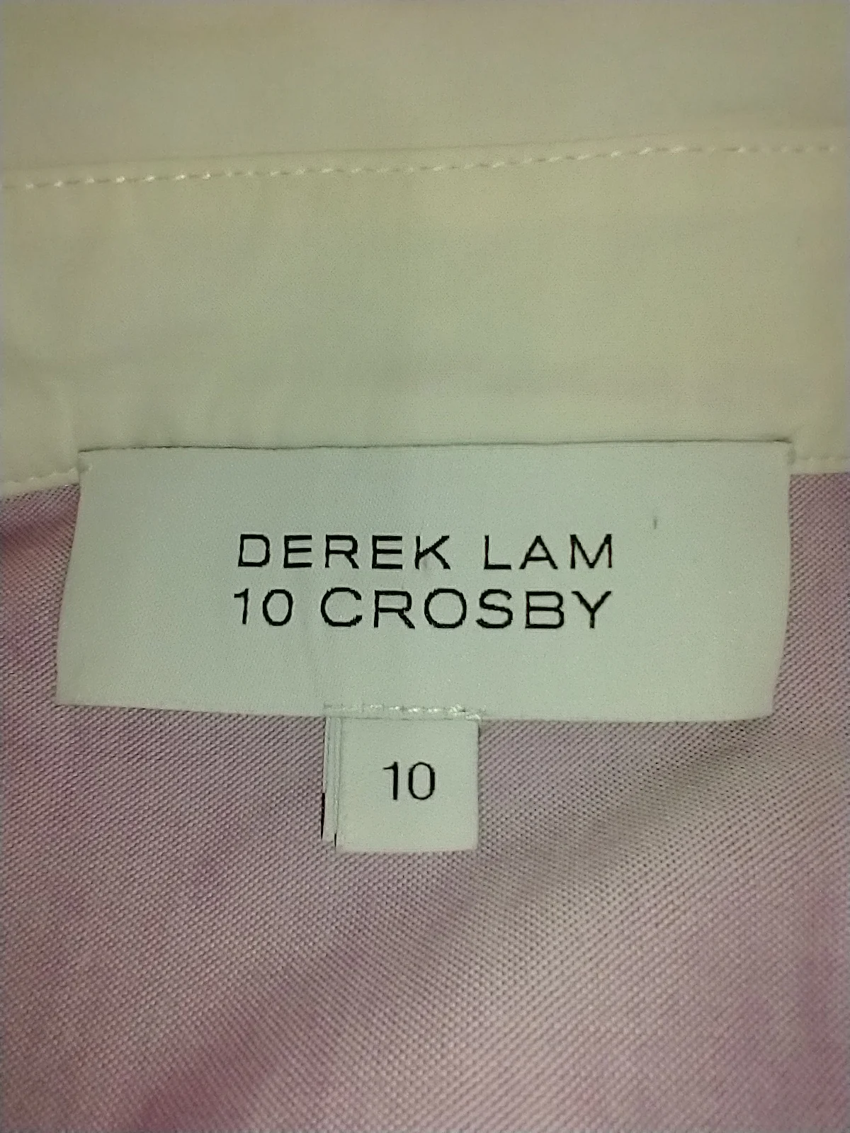 Light Orchid With White Collar And Cuff Blouse by Derek Lam - Image 4