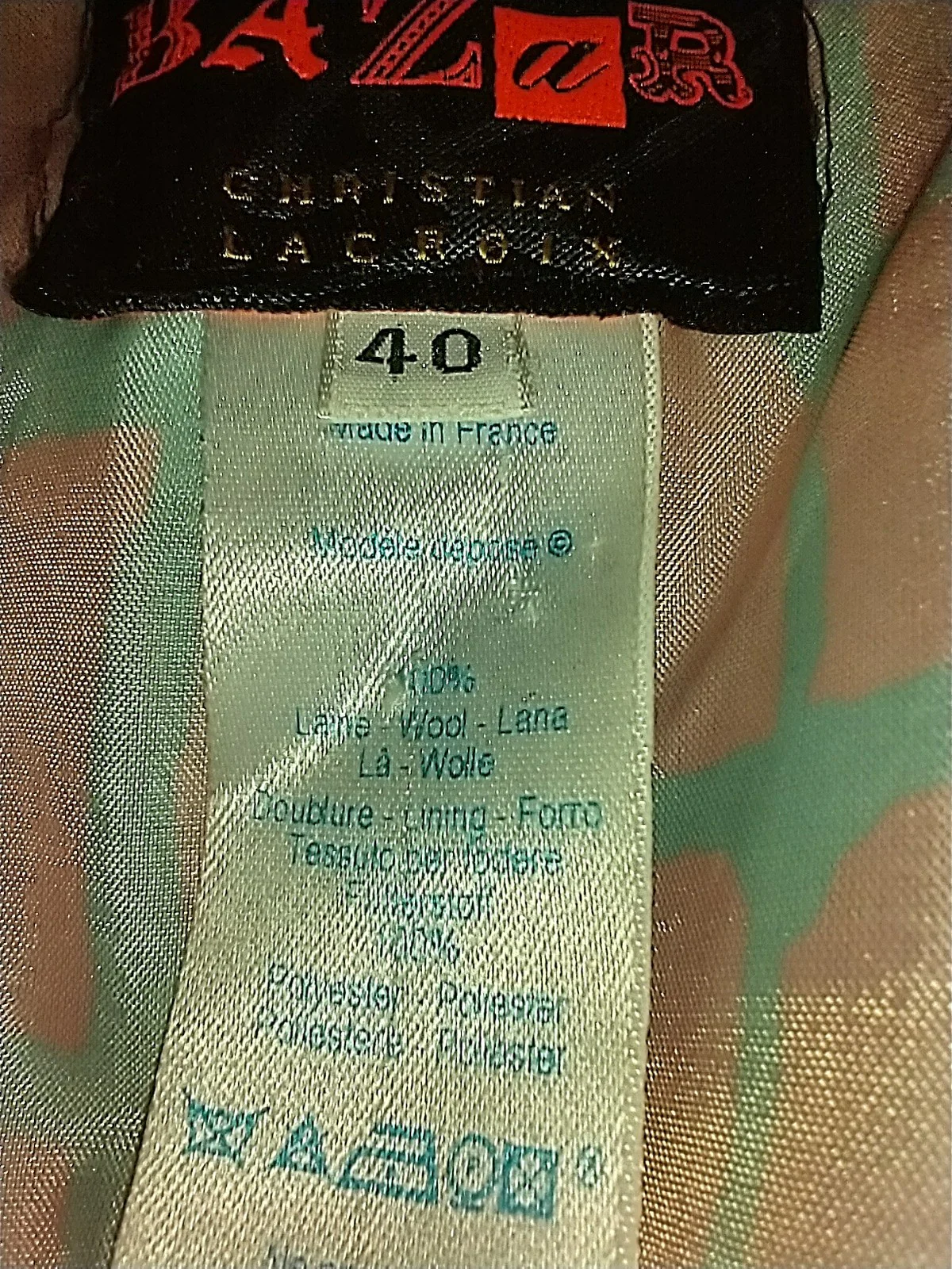 Light Orchid Wool Jacket By Christian Lacroix - Image 3