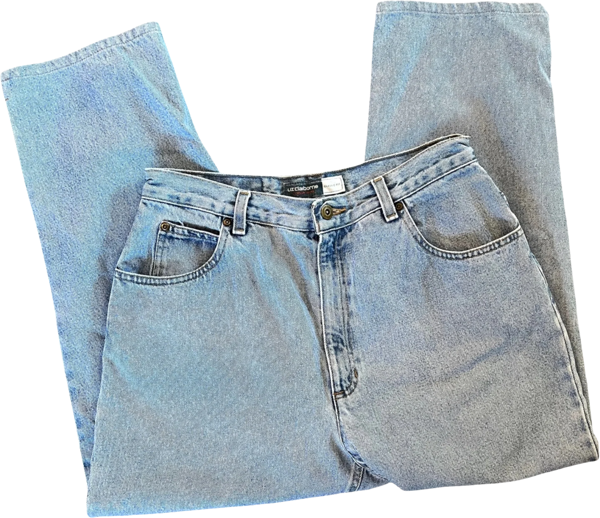 Light Wash High Rise Classic Fit Jean Capri's By Liz Claiborne - Image 3