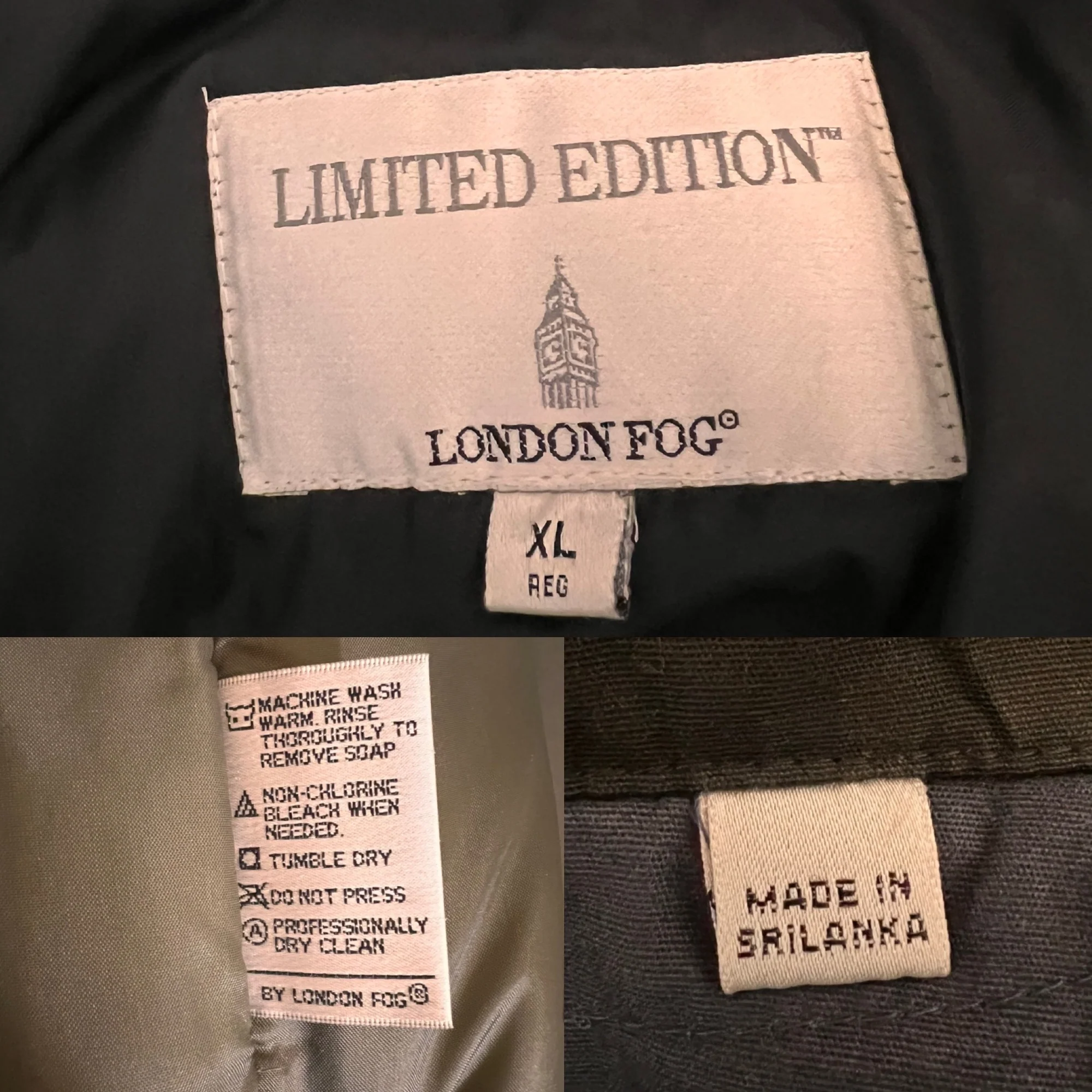 Limited Edition Mens Nylon Jacket Removable Filler Brown Sz Xl by London Fog - Image 8