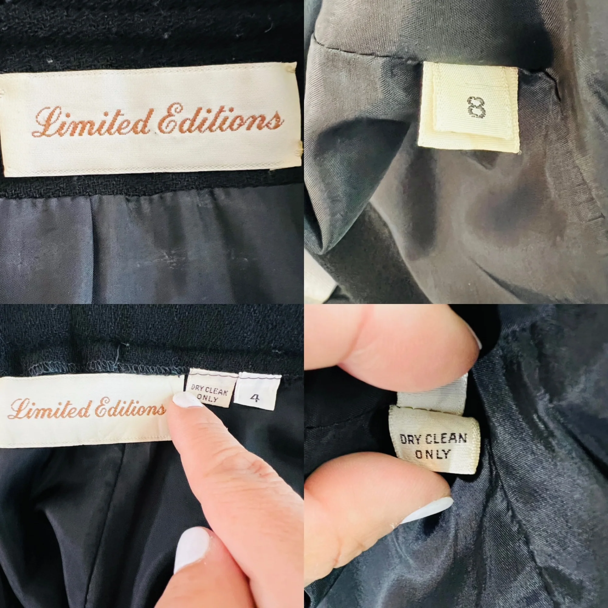 Limited Editions 60s Vintage Suit Jacket and A-Line Skirt Embroidered Piping by Limited Editions - Image 10
