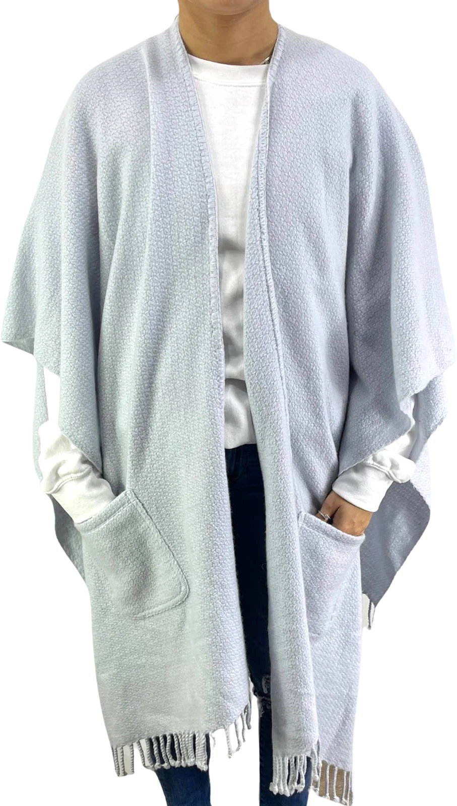 Linen Vintage Blue Cashmere Duster by Schweitzer Linen