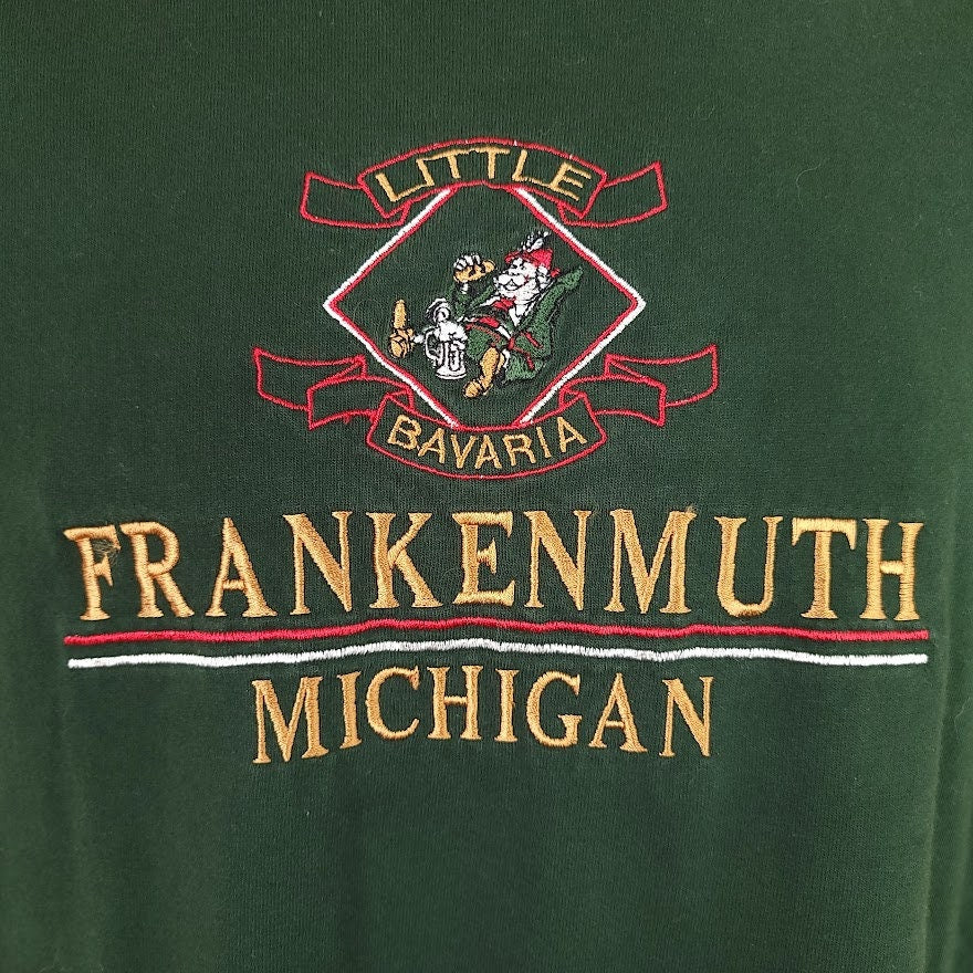Little Bavaria T-Shirt Vintage 90s Frankenmuth Michigan Travel Mens Size Large - Image 2