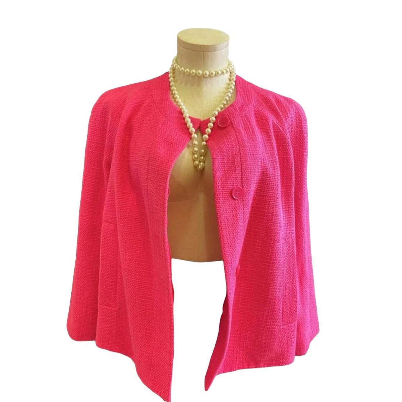 Liz Claiborne Pink Quarter Length Sleeve Blazer By Liz Claiborne - Image 3