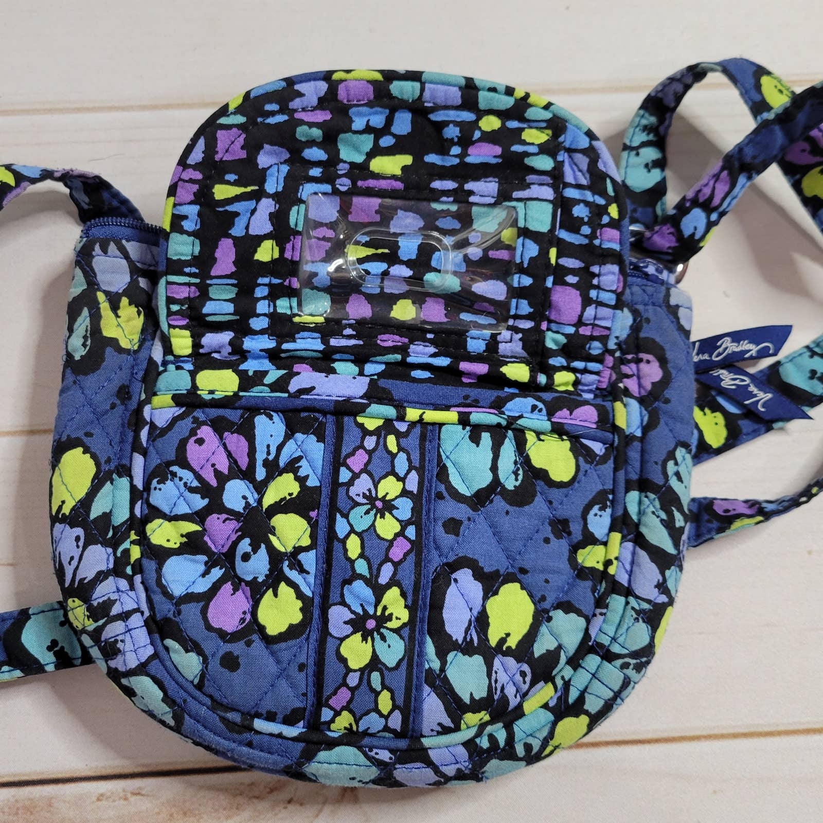 Lizzy In Indigo Pop Crossbody Purse by Vera Bradley - Image 7