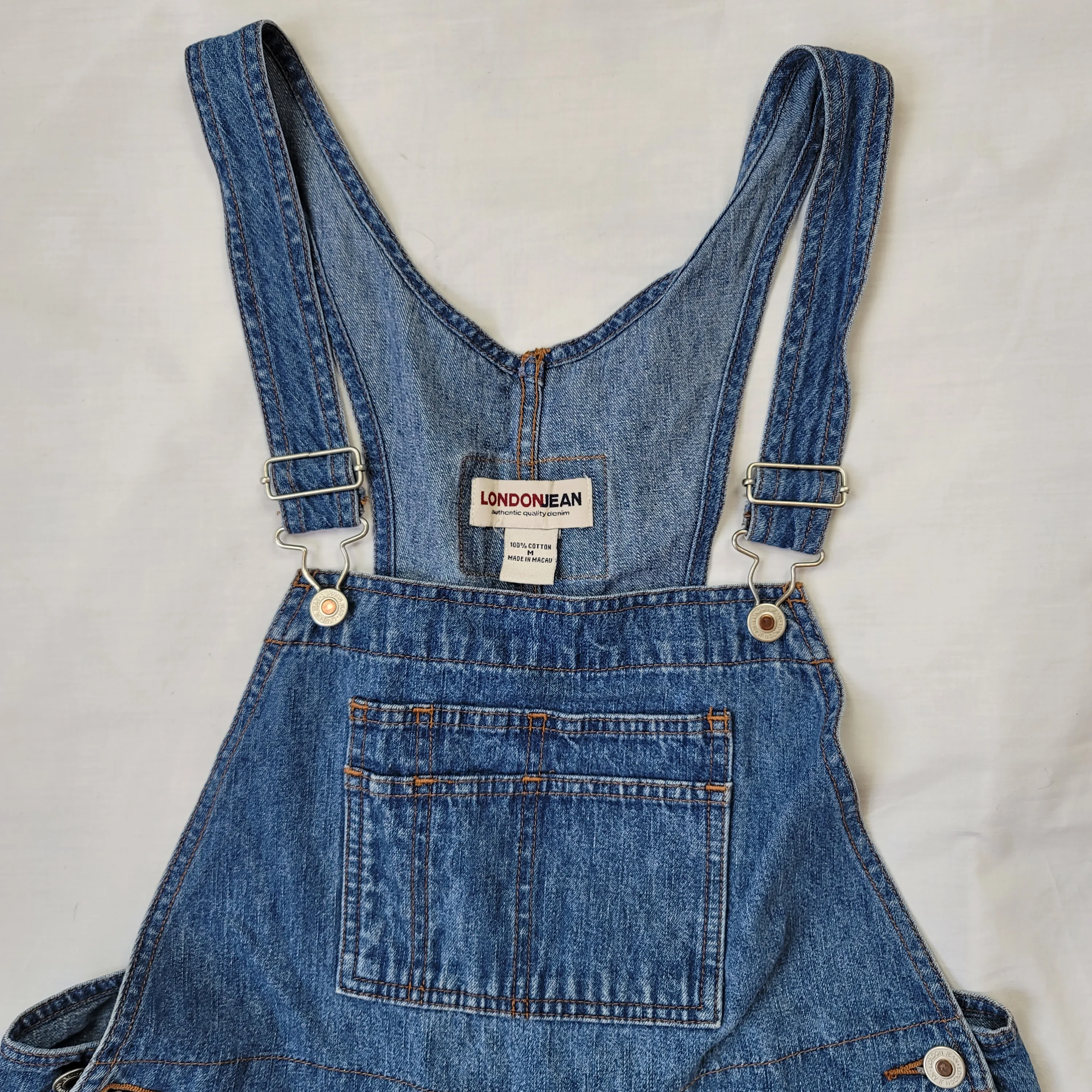 Londonjean Blue Jean Denim Bib Overalls Women Med By London Jean - Image 3