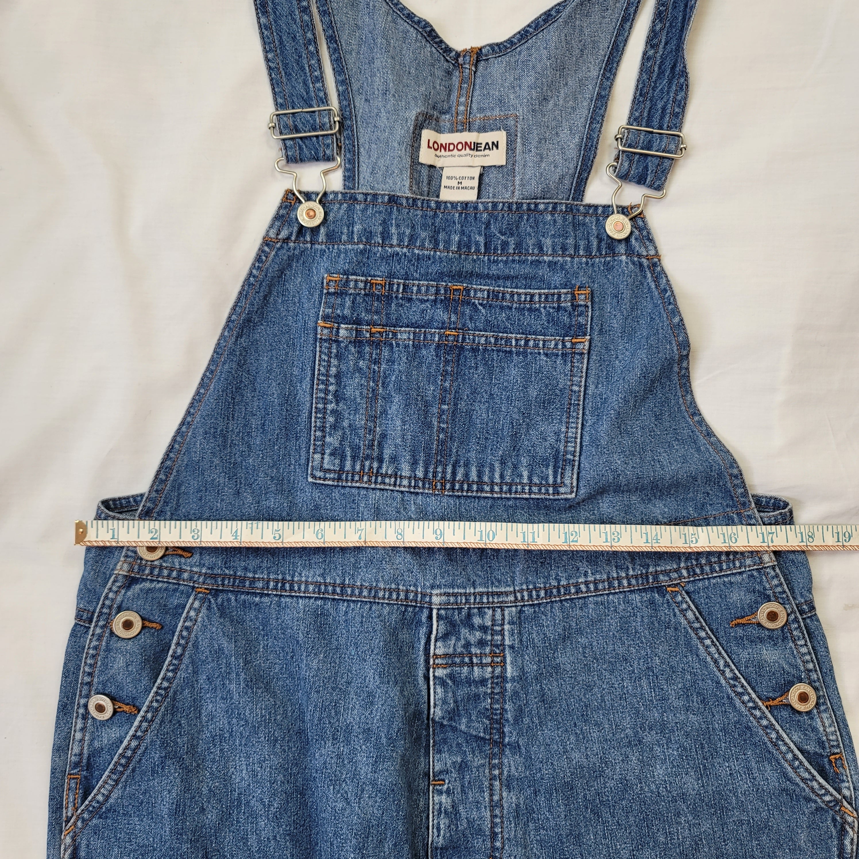 Londonjean Blue Jean Denim Bib Overalls Women Med By London Jean - Image 6