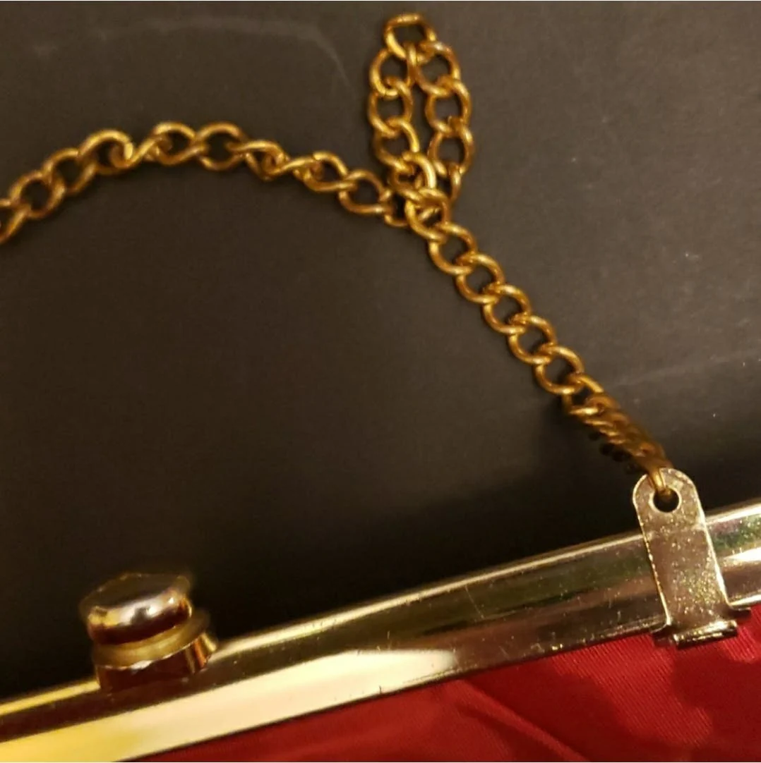 Long Metallic Gold Clutch Purse - Image 13