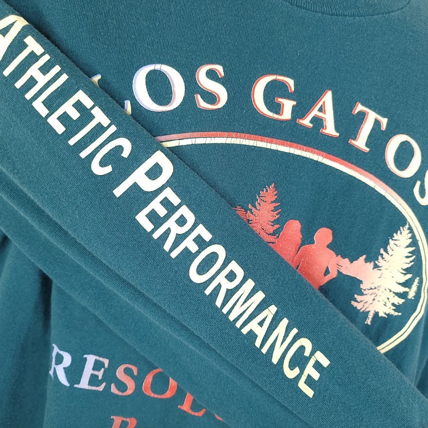 Los Gatos Resolution Run T-Shirt Vintage 90s 5 Mile Race Made In Usa Mens Size Medium - Image 3