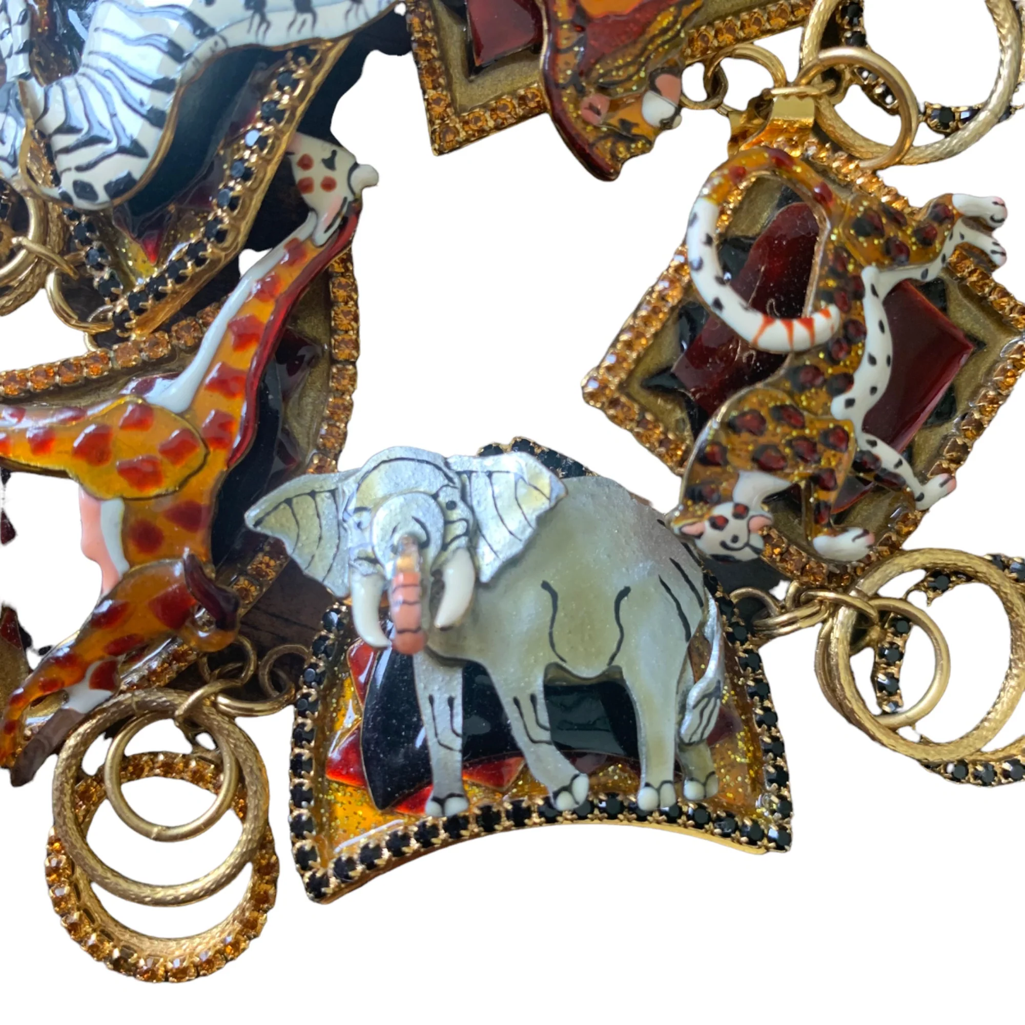 Lunch At The Ritz Enamel Safari Animals Bracelet By Lunch At The Ritz - Image 10