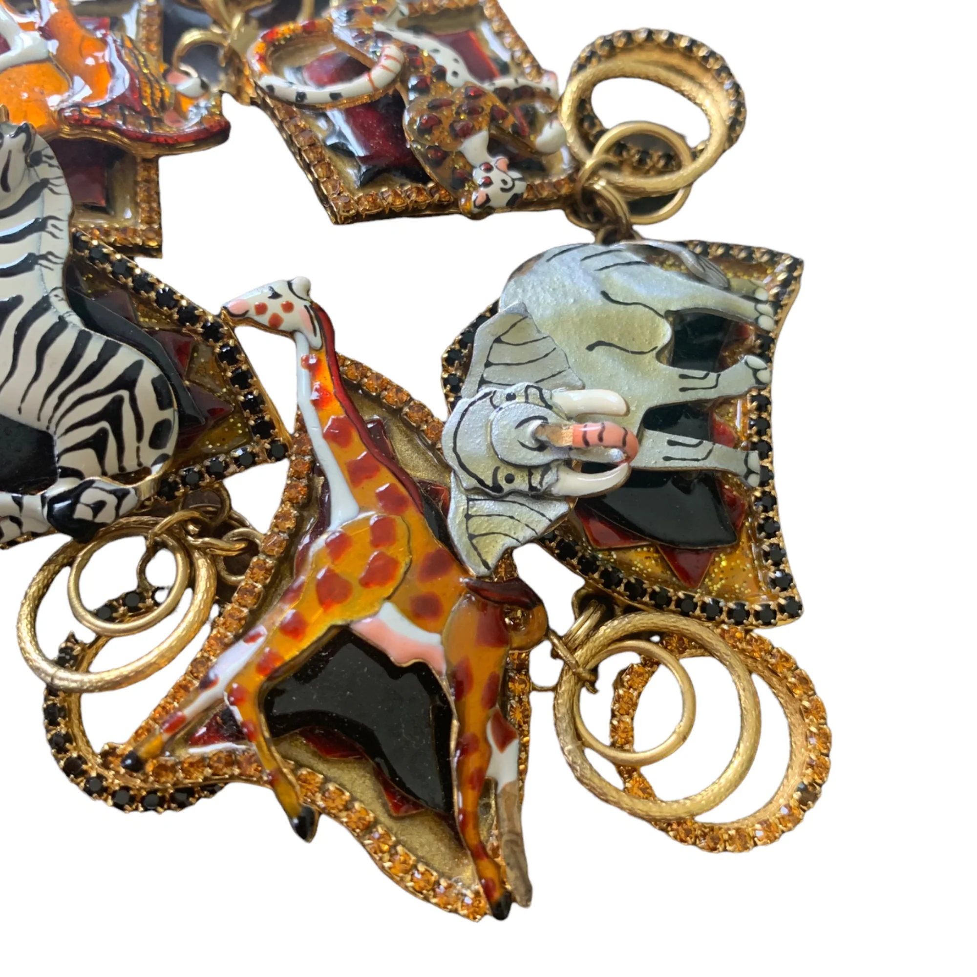 Lunch At The Ritz Enamel Safari Animals Bracelet By Lunch At The Ritz - Image 11