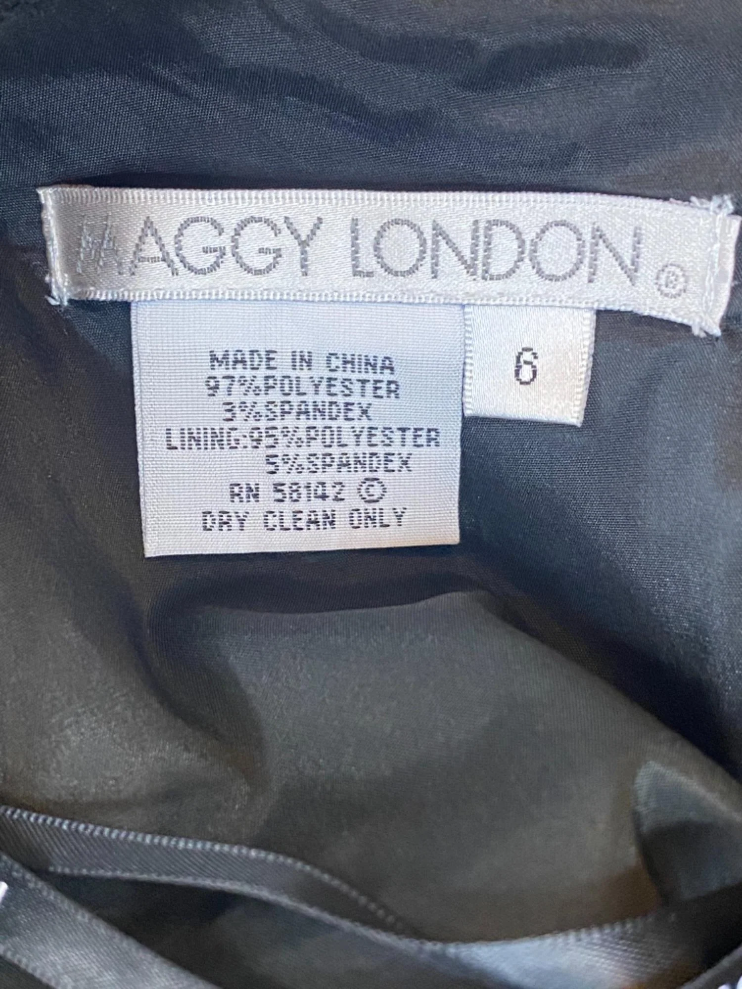 Maggy London Studded Sheath Black Dress Cap Sleeves Lbd by Maggy London - Image 10