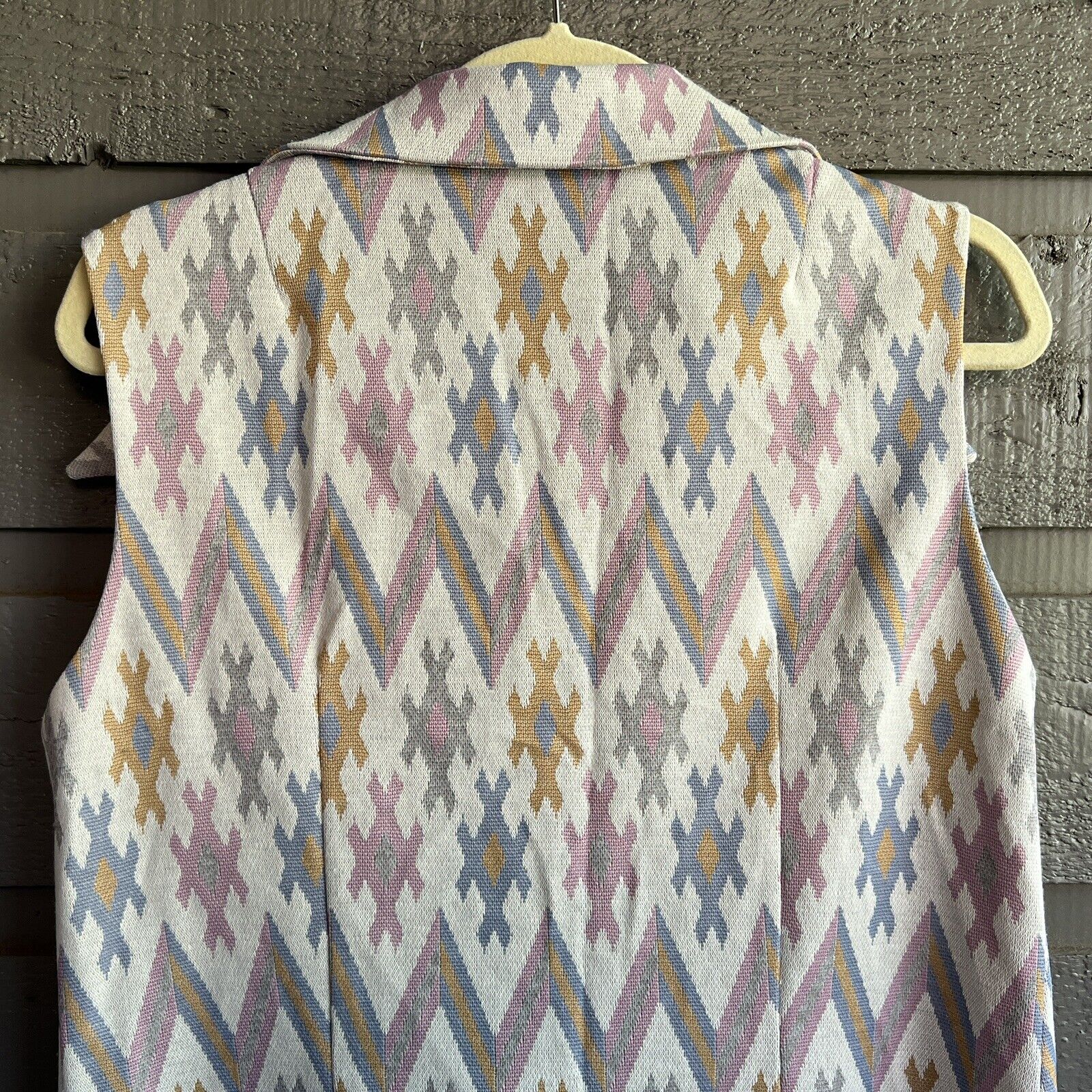 70s Aztec Native Knit Tie Wrap Long Cardigan Size 14 By Malouf of Dallas - Image 8