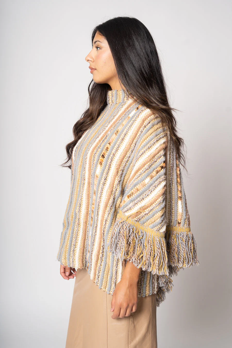 Marfa Stripe Poncho by Jason David - Image 10