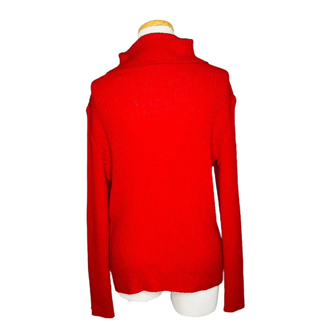 Marie Gray Zip Up Sweater Size M by St John - Image 2