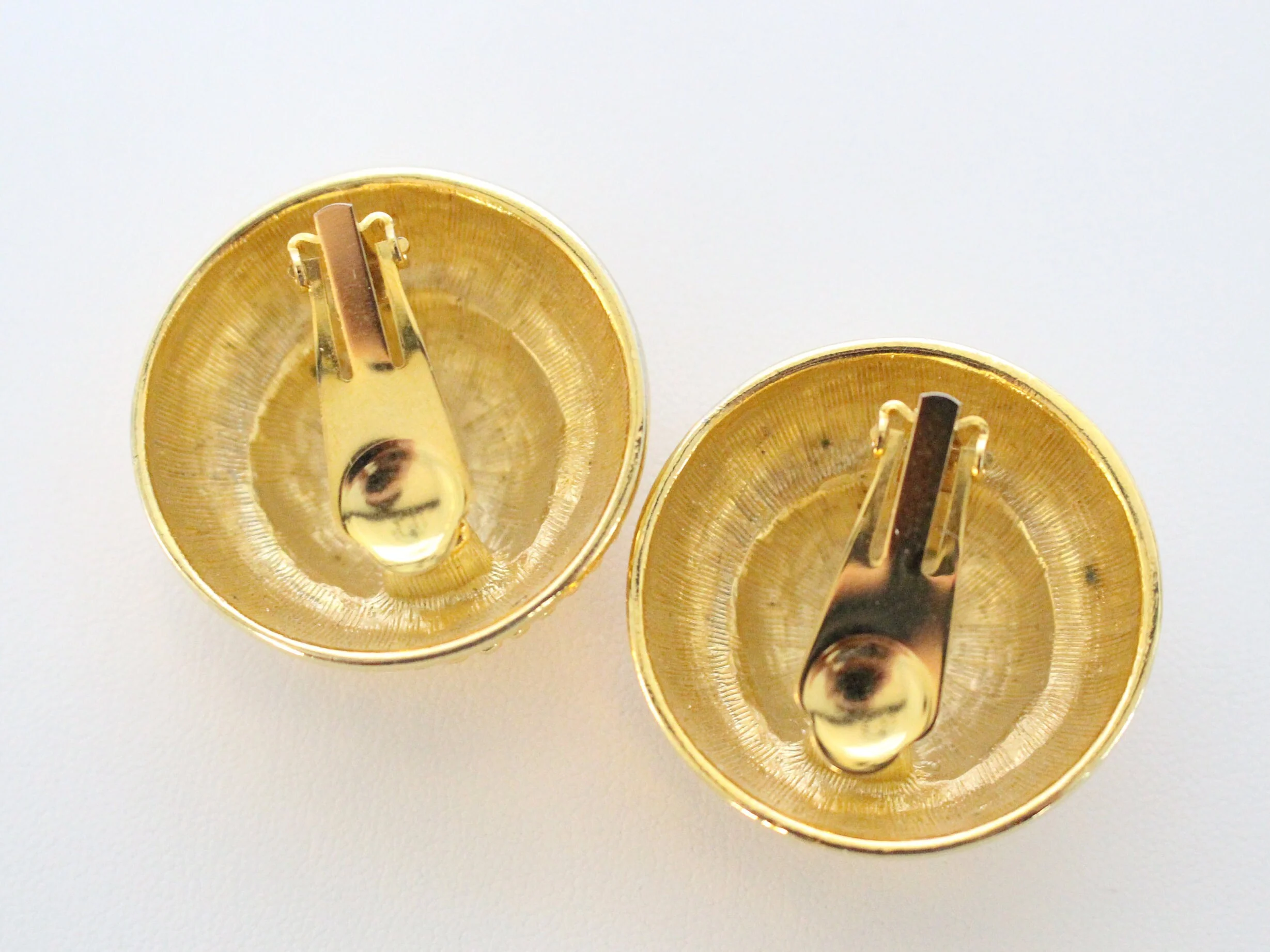Massive Bijou Runway Clip-On Statement Earrings Gold Huge Classic Chic by Bijou Runway - Image 6