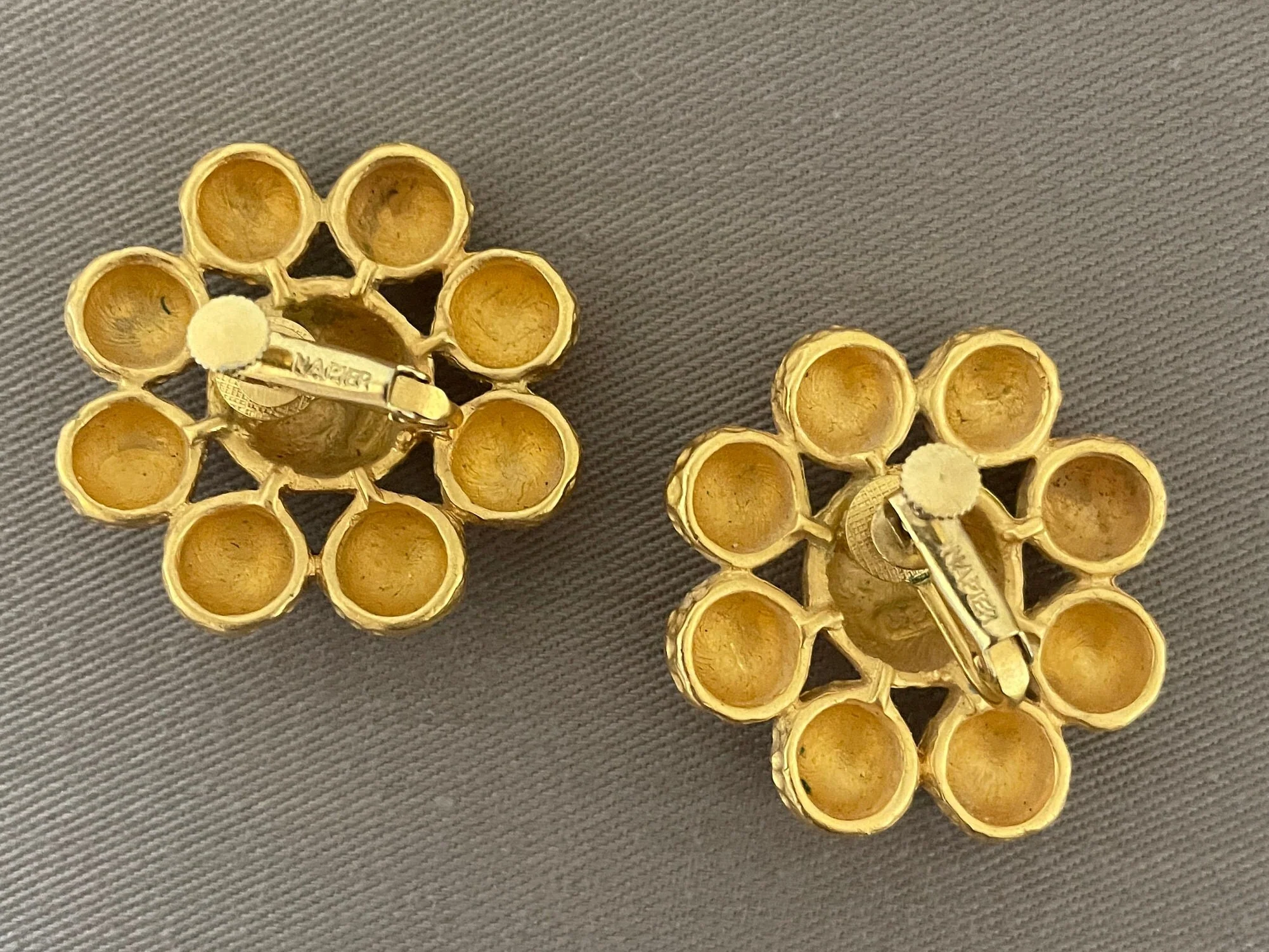Massive Napier Etruscan Modernist Clip On Statement Earrings by Napier - Image 5