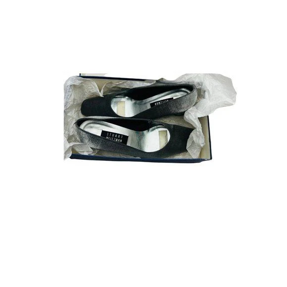 Matte Lame Pumps 2. 5 Inch Block Heel Size 9. 5n by Stuart Weitzman - Image 10