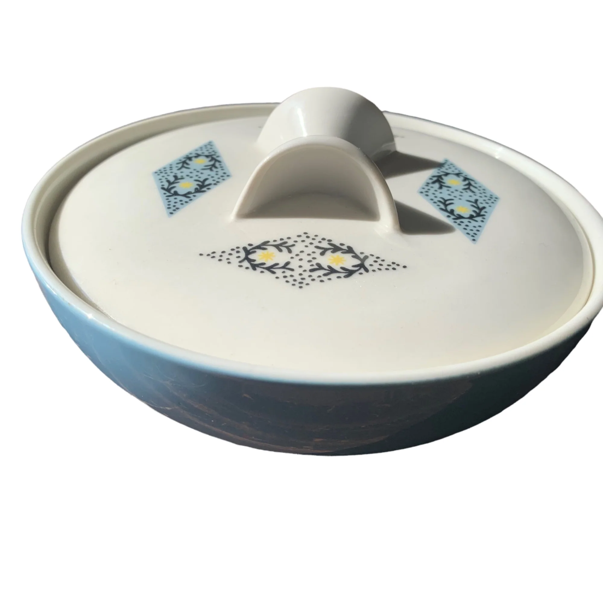 Mcm Ben Seibel Iroquois Blue Diamonds Sugar Bowl - Image 5