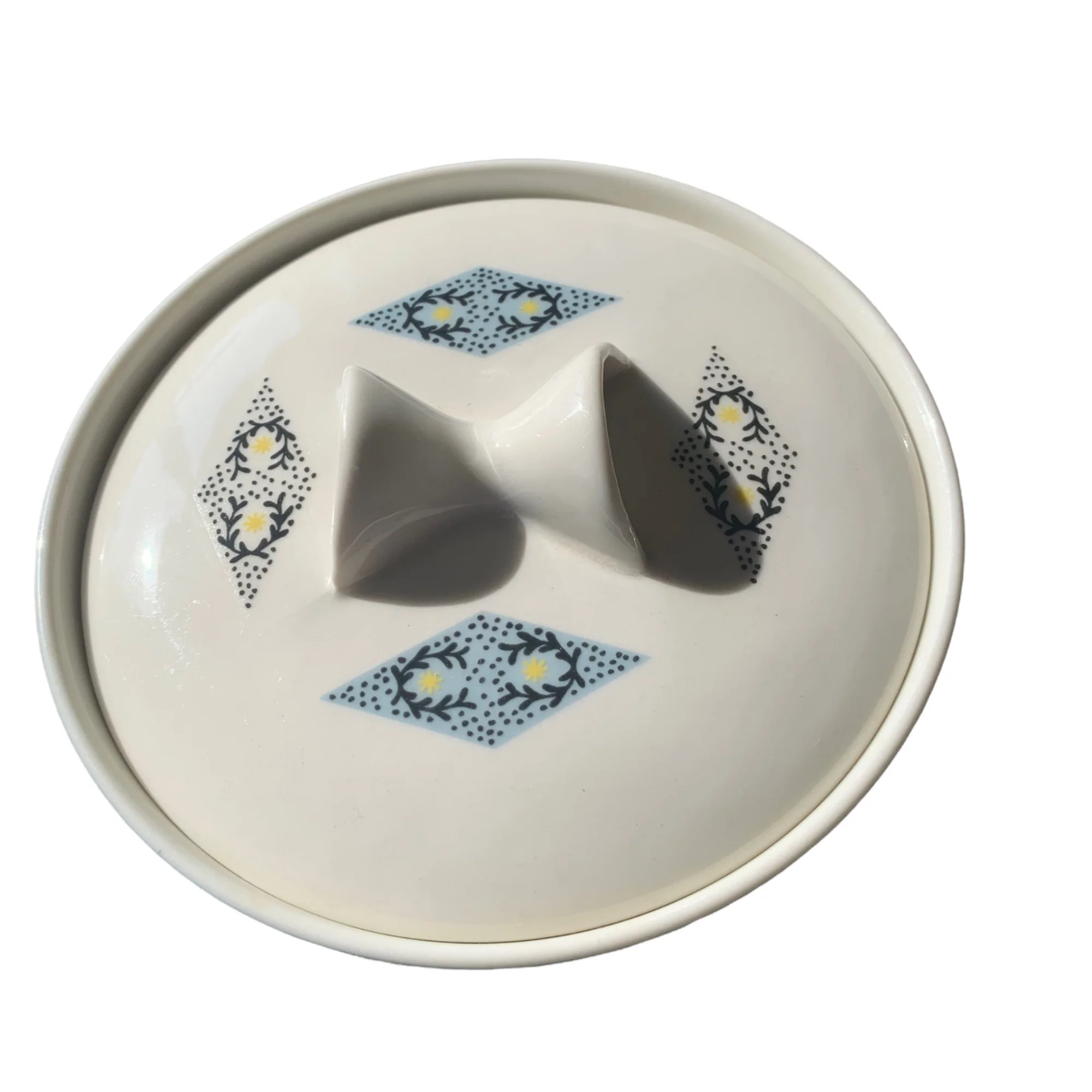 Mcm Ben Seibel Iroquois Blue Diamonds Sugar Bowl - Image 7